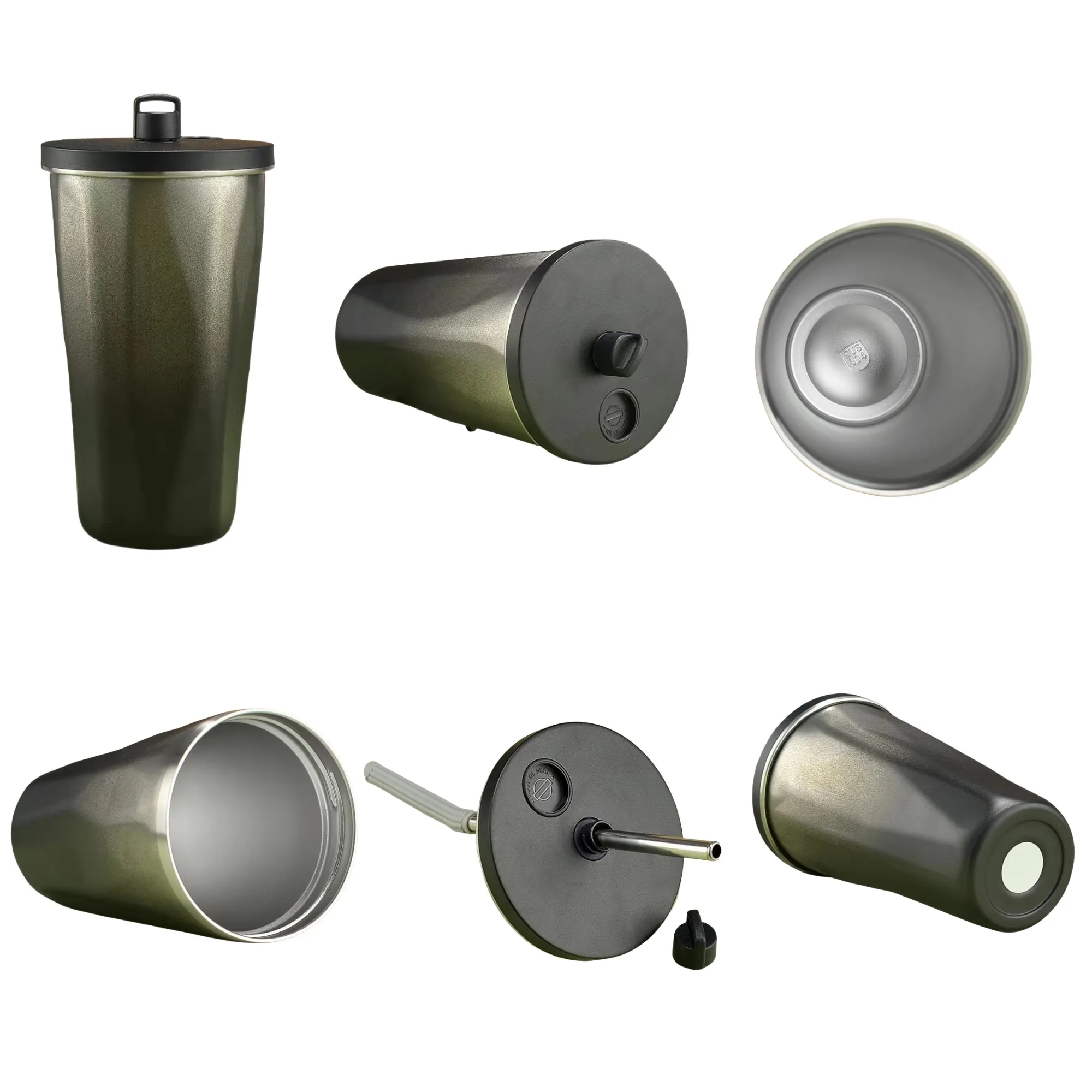 20oz Stainless Steel Tumbler With Straw 4