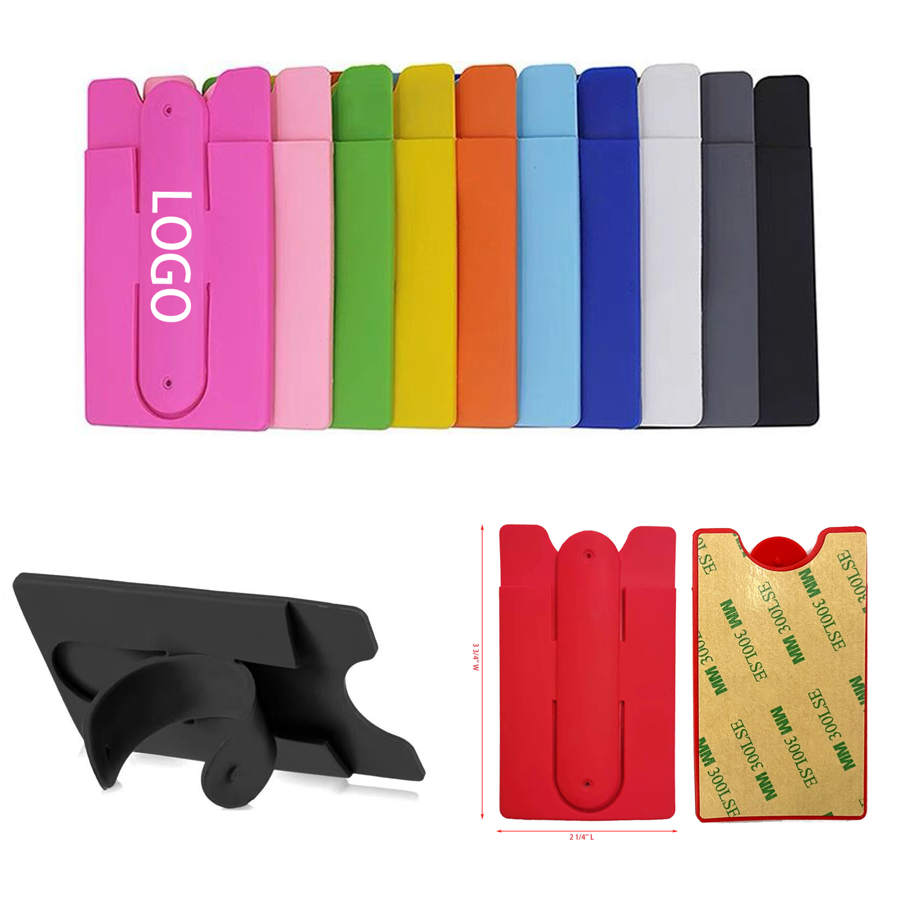 Cell Phone Card Holder Wallet With Stand 2