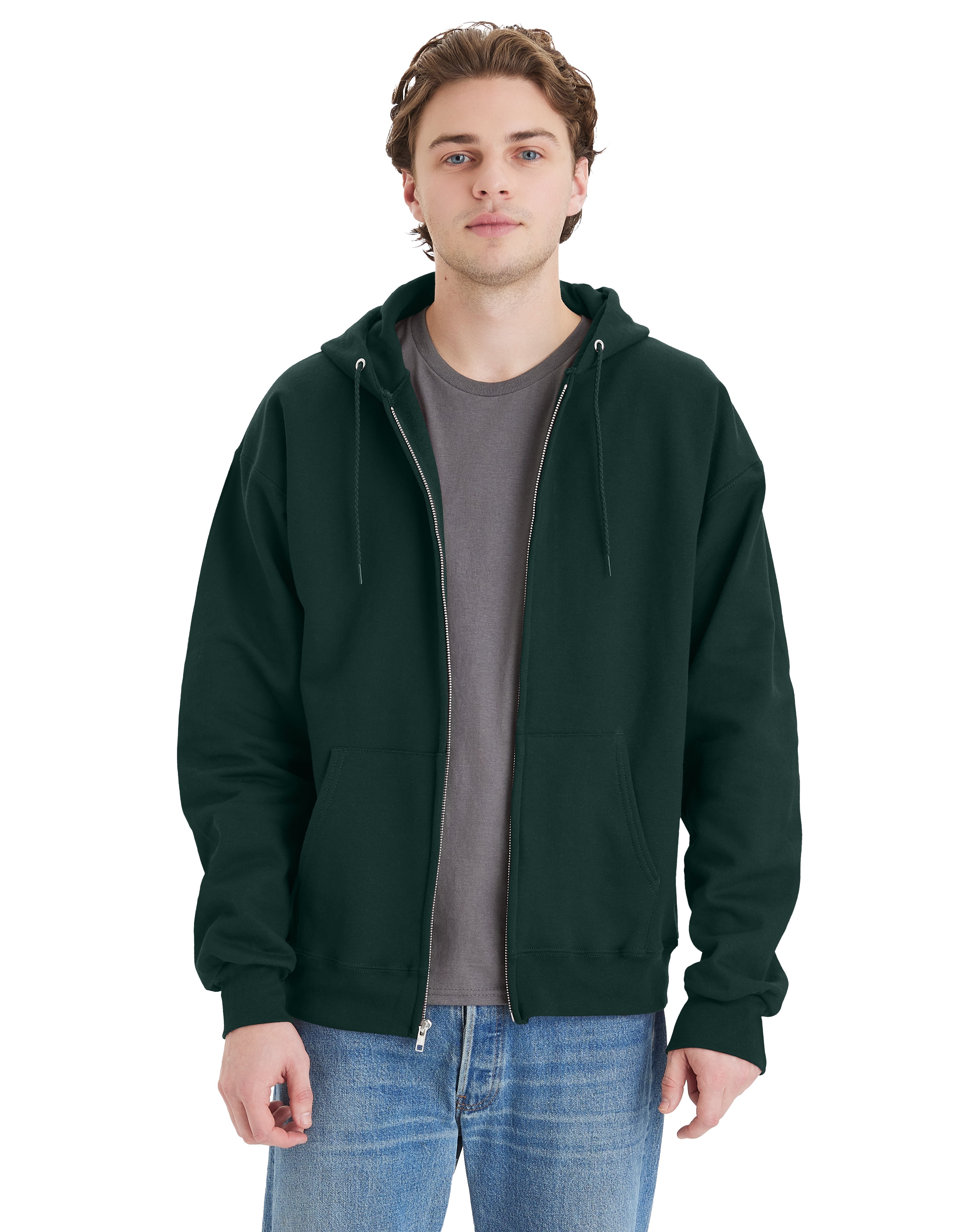 Hanes Ultimate Cotton® Full-Zip Fleece Hoodie 2