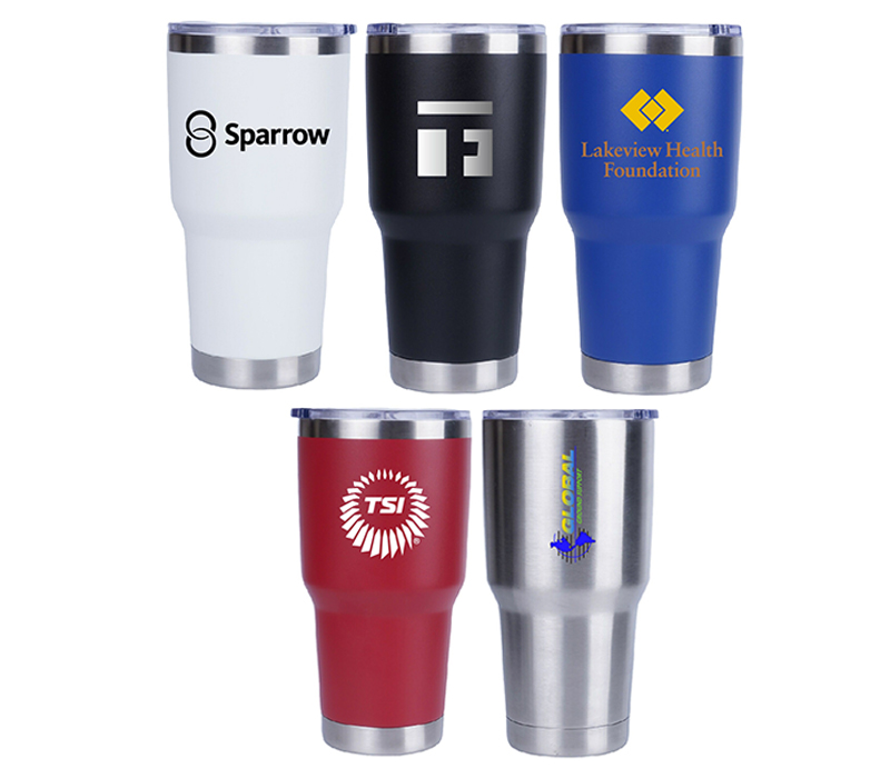 Double Wall Stainless Steel Travel Tumbler, 30 oz. 12