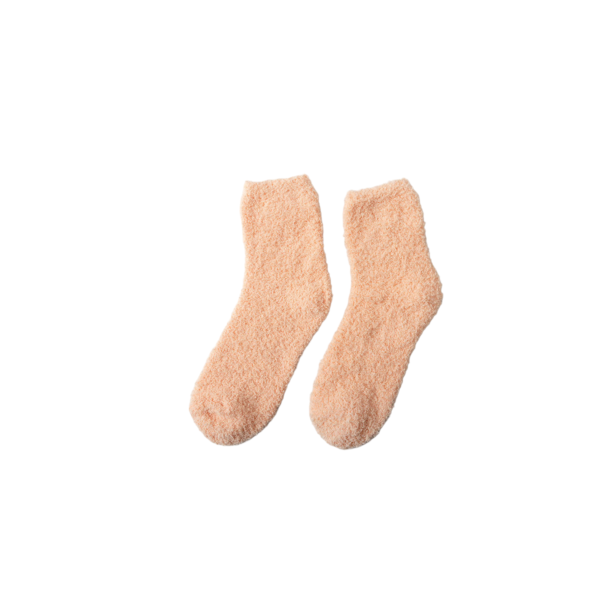 Coral Fleece Christmas Fuzzy Sock Medium Tube 22
