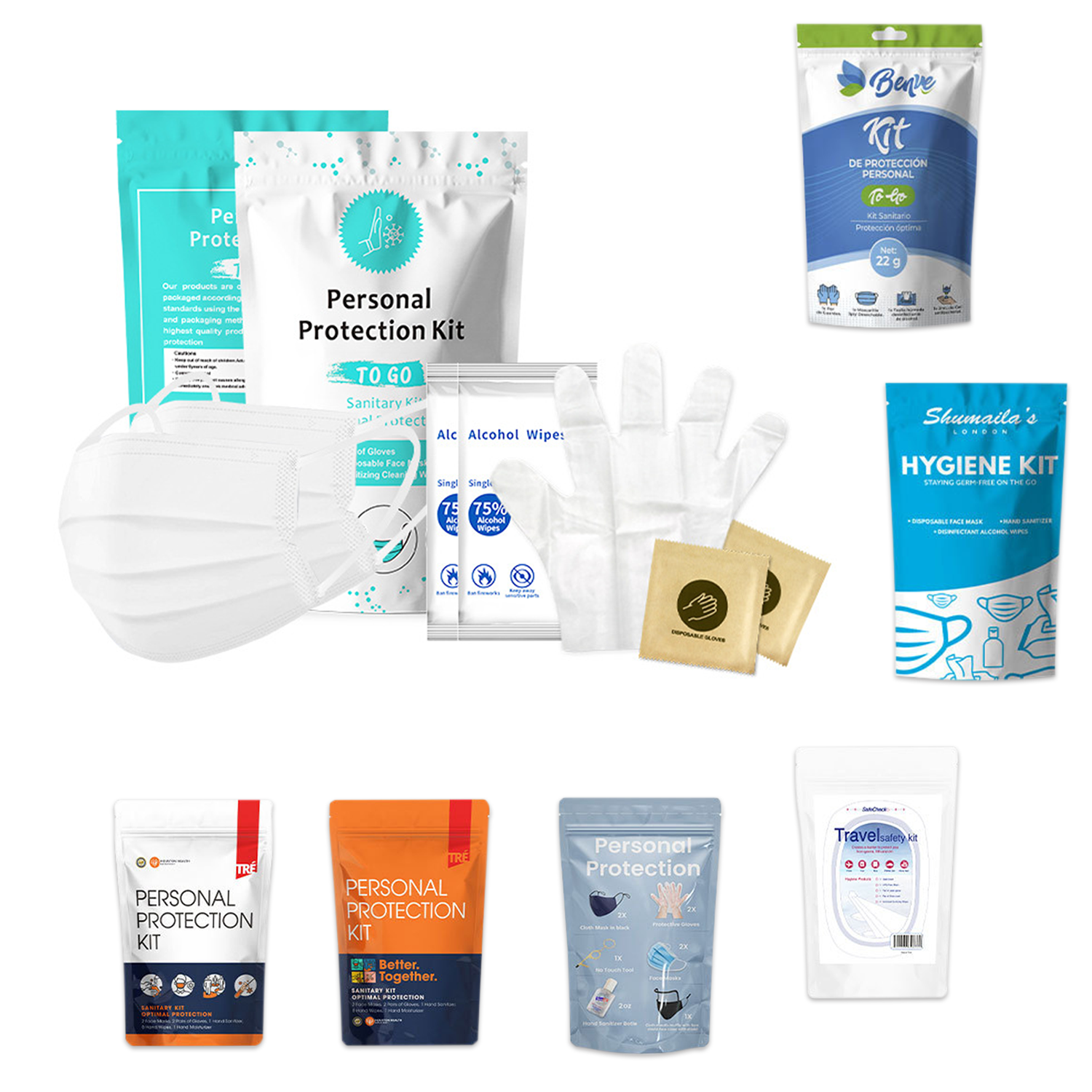 Personal PPE Travel Kits 2Day Essential 1