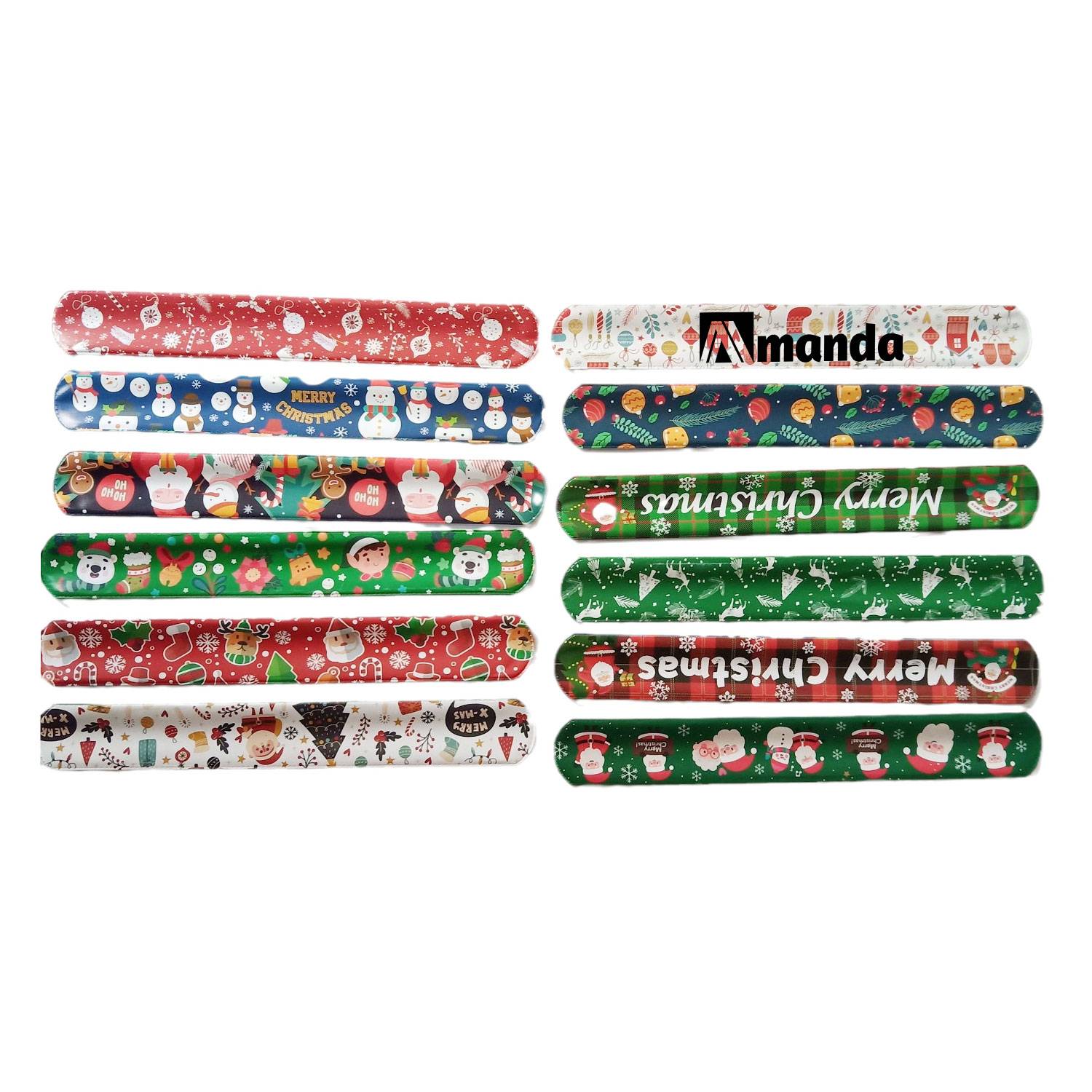 Christmas Decoration Slap Bracelets 5