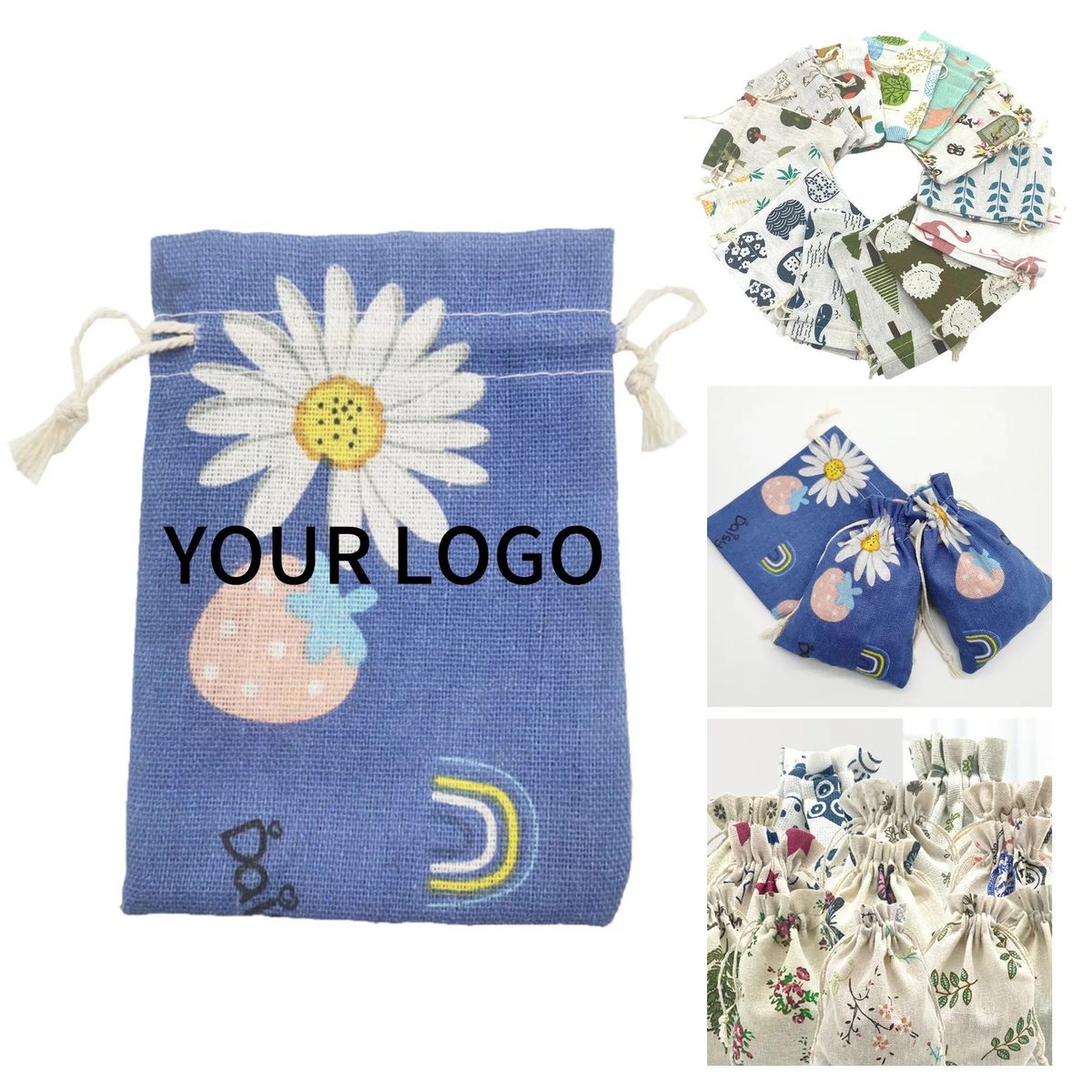 Breathable Polyester Pouch with Logo 1