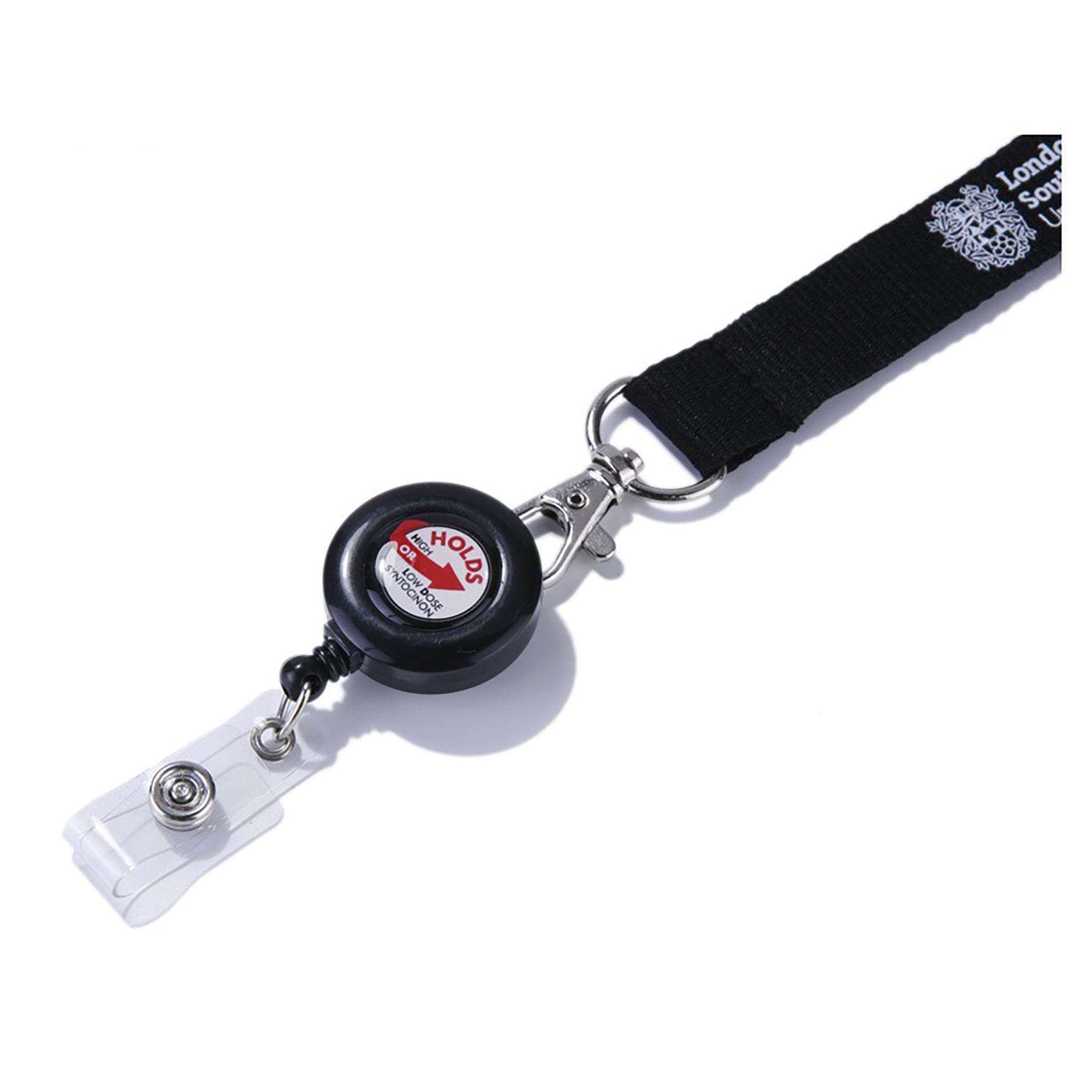 Polyester Badge Reel Lanyard Combo w/ Safety Breakaway 4