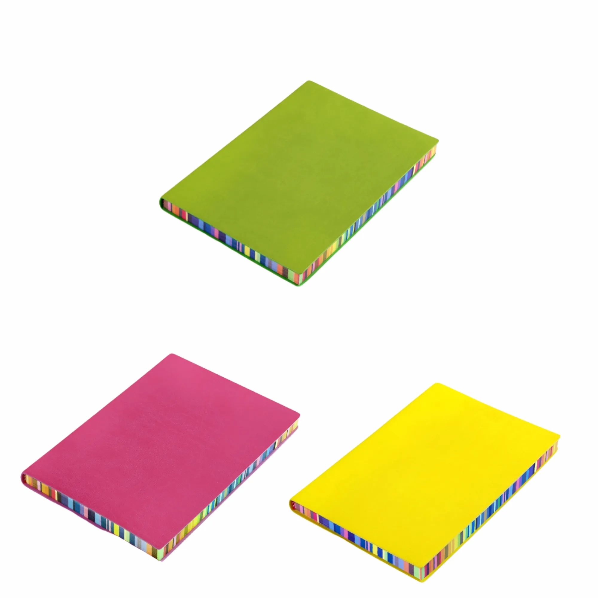 A5 Softcover Rainbow Edge PU Notebook Custom Journal 4