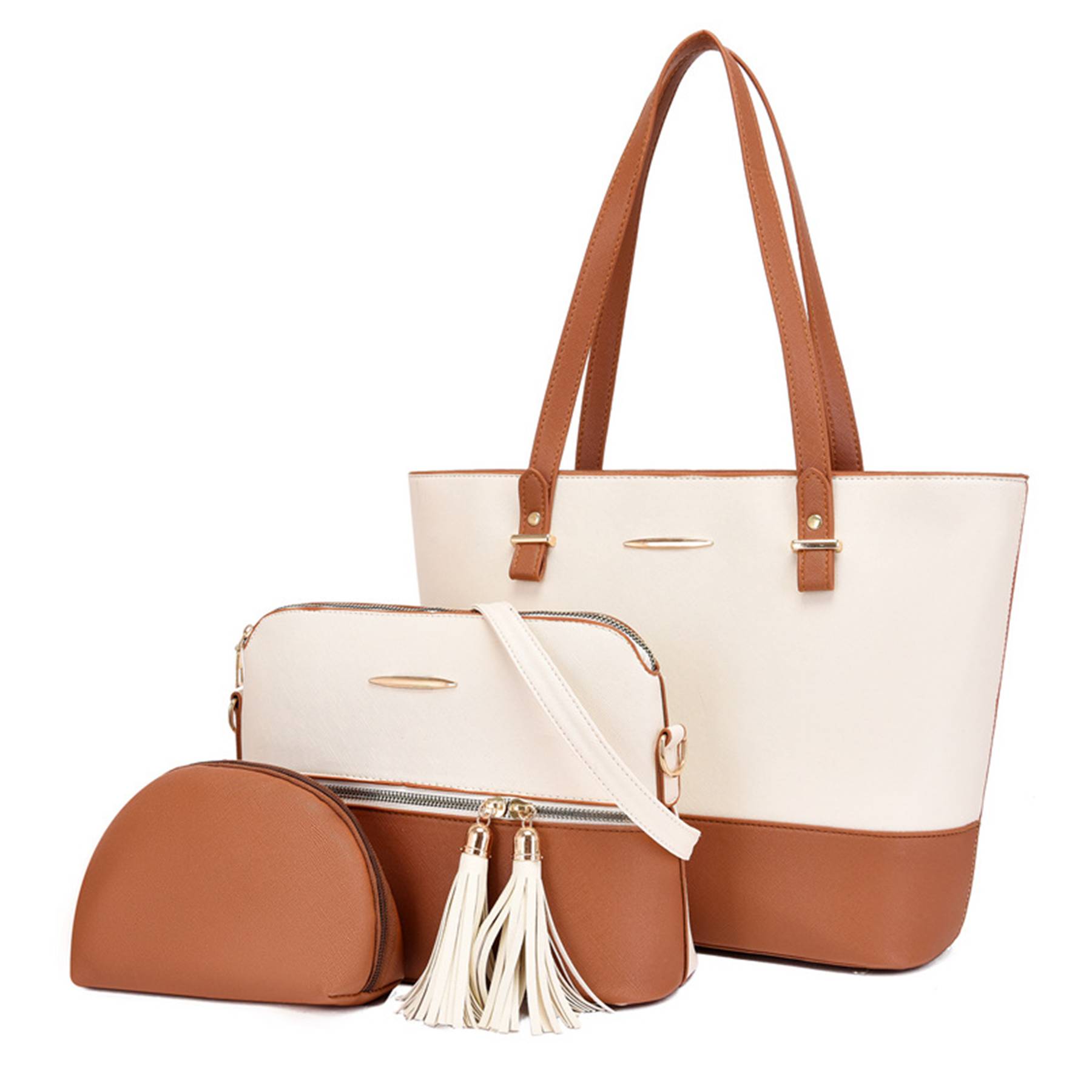 PU Fashion Wallet Tote Bag Shoulder Top Handle Satchel, custom tote bag with logo imprint 3