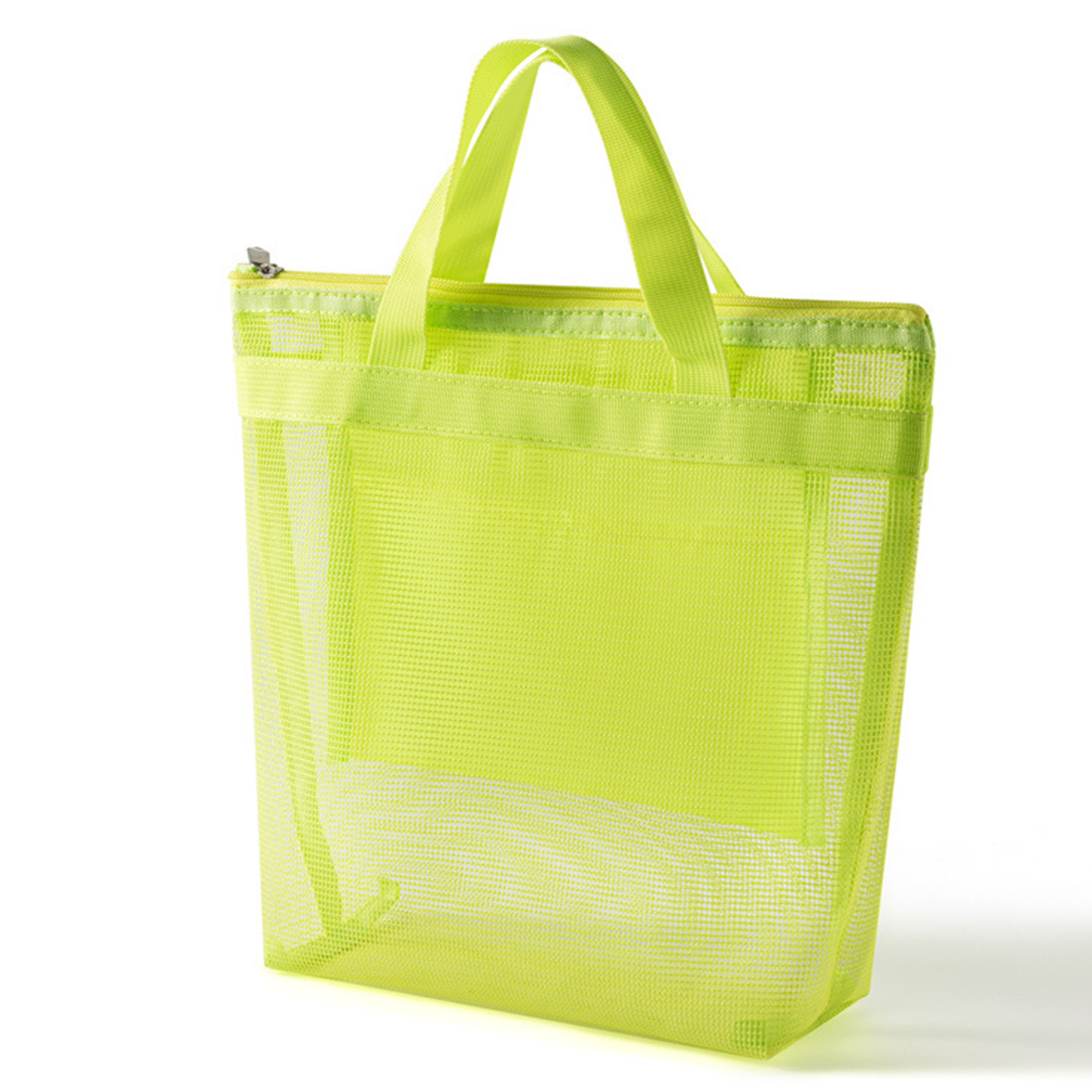 Oxford Portable Grid Beach Tote Bag, custom tote bag with logo imprint 12