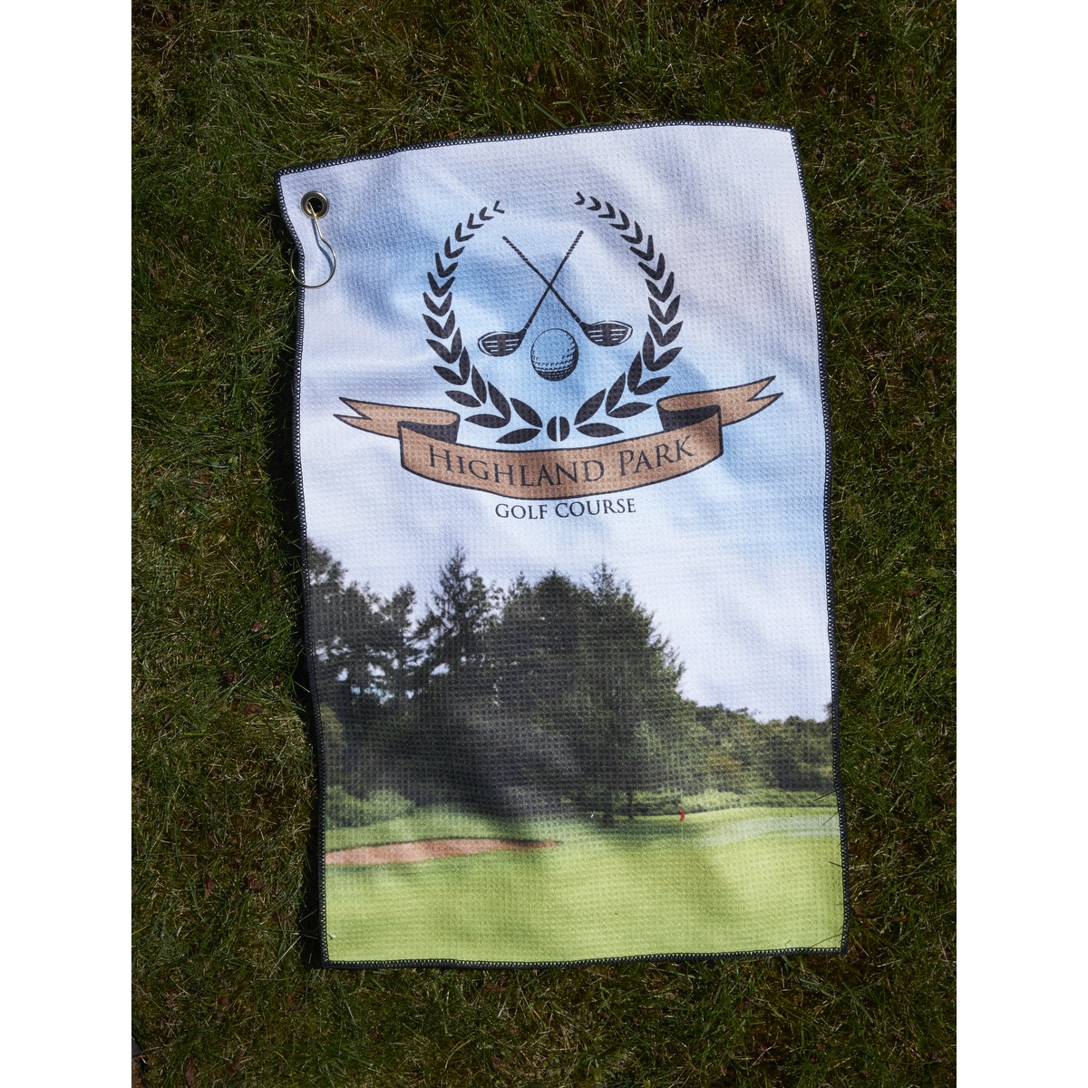 Microfiber Waffle Golf Towel 18