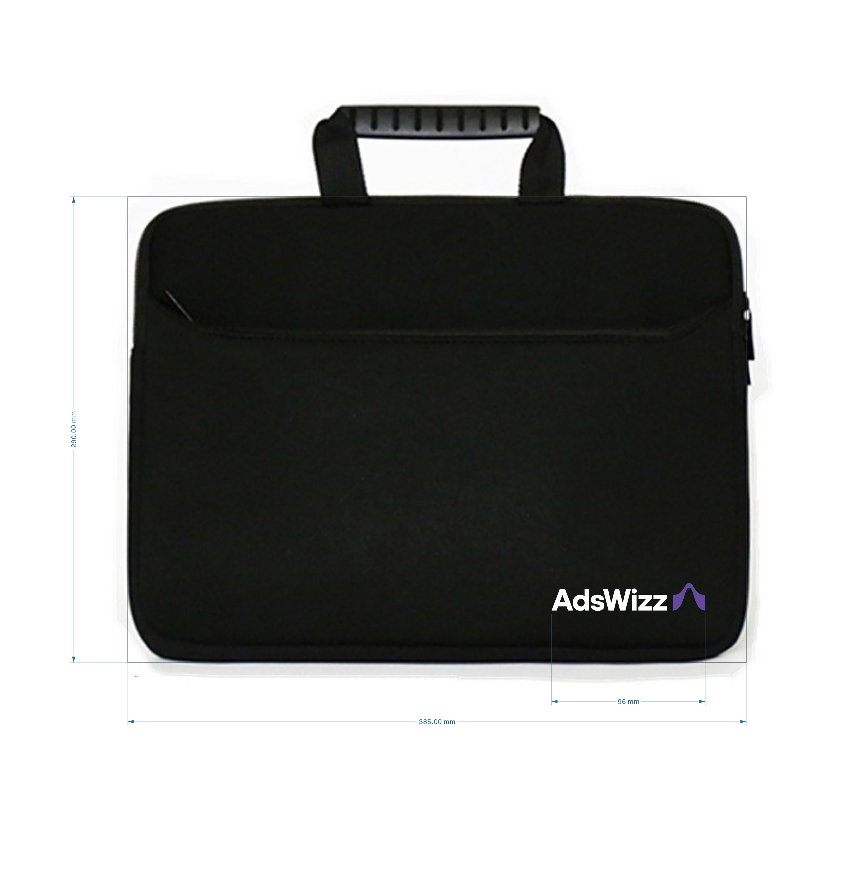 Neoprene Laptop Sleeve with Front Pocket and Carry Handle