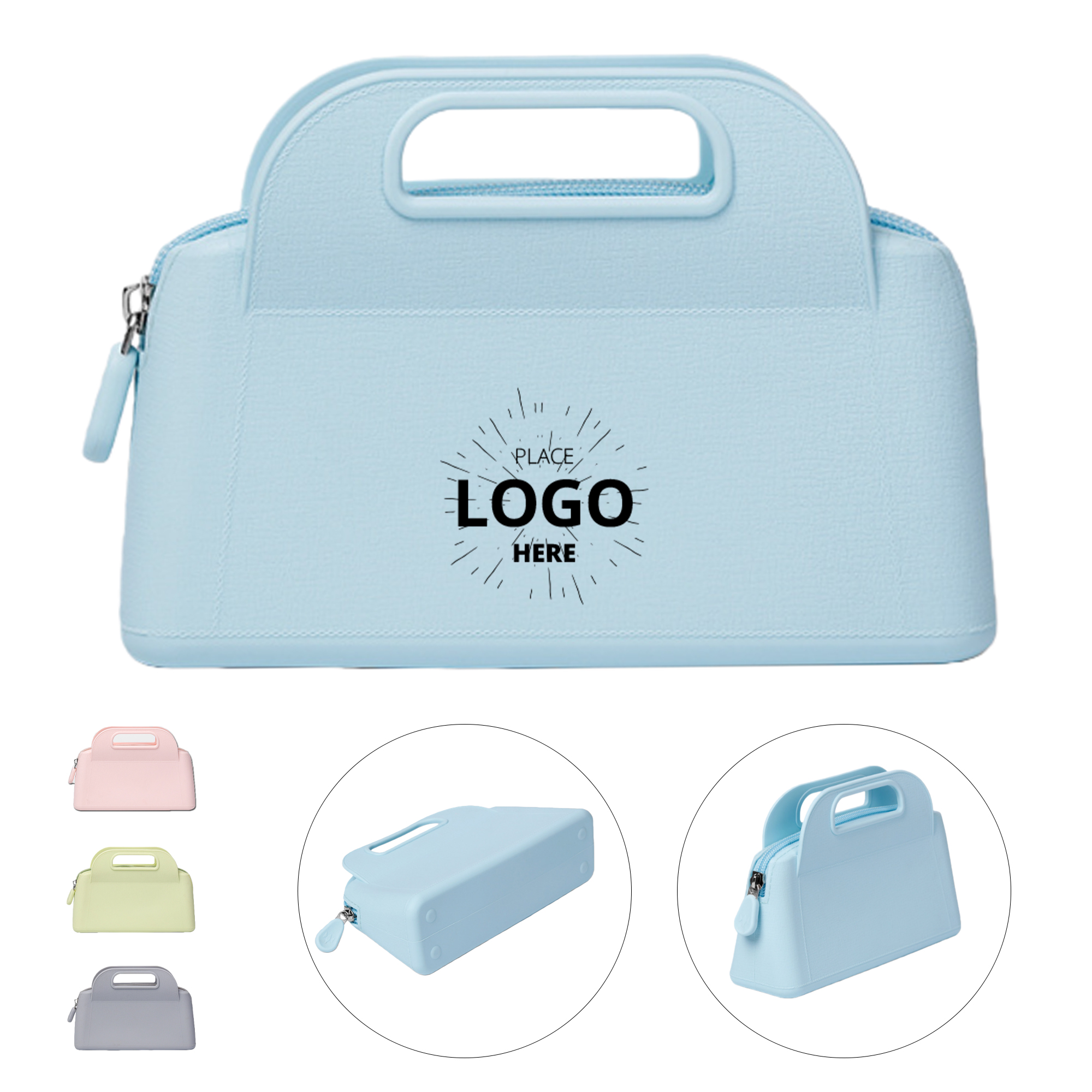 Waterproof Zipper Silicone Cosmetic Bag 1