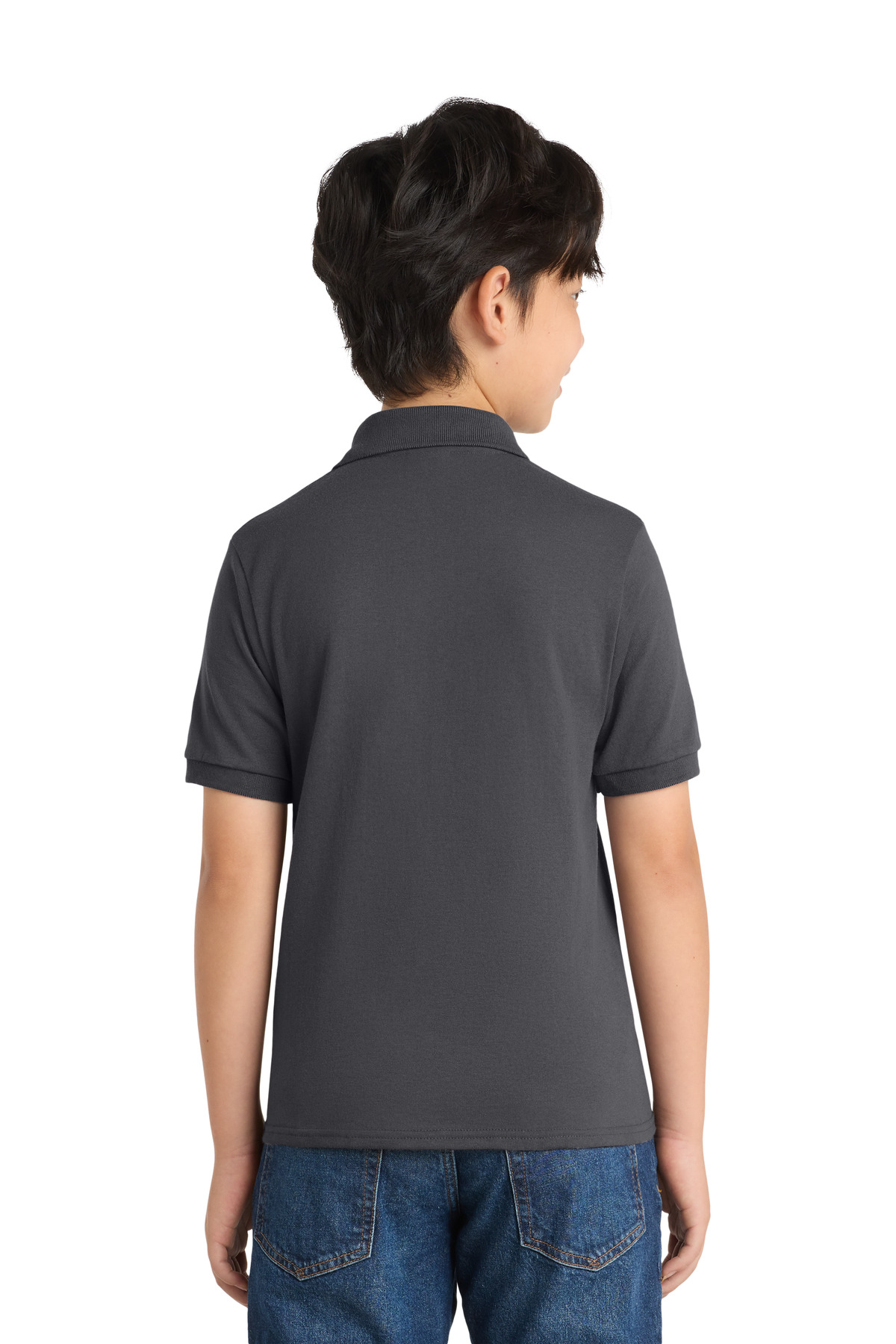 Port & Co Youth Core Blend Jersey Knit Polo. KP55Y 15