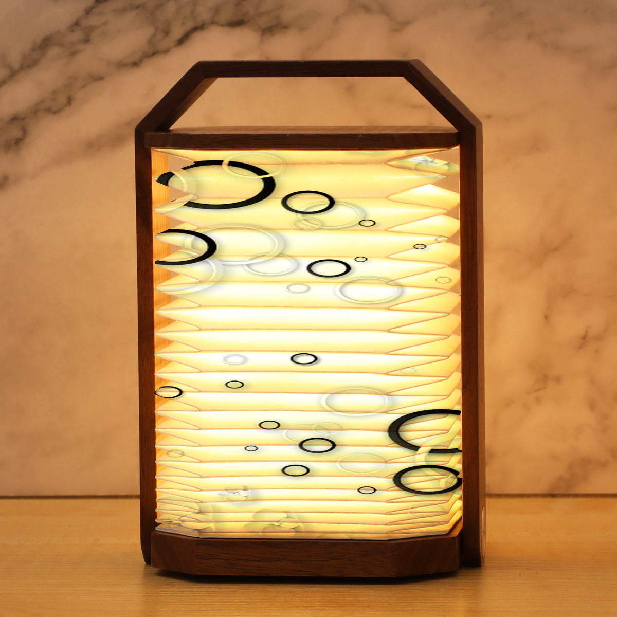 Fashionable And Foldable Paper Lamp With Built In 1200mAh Rechargeable Battery 5