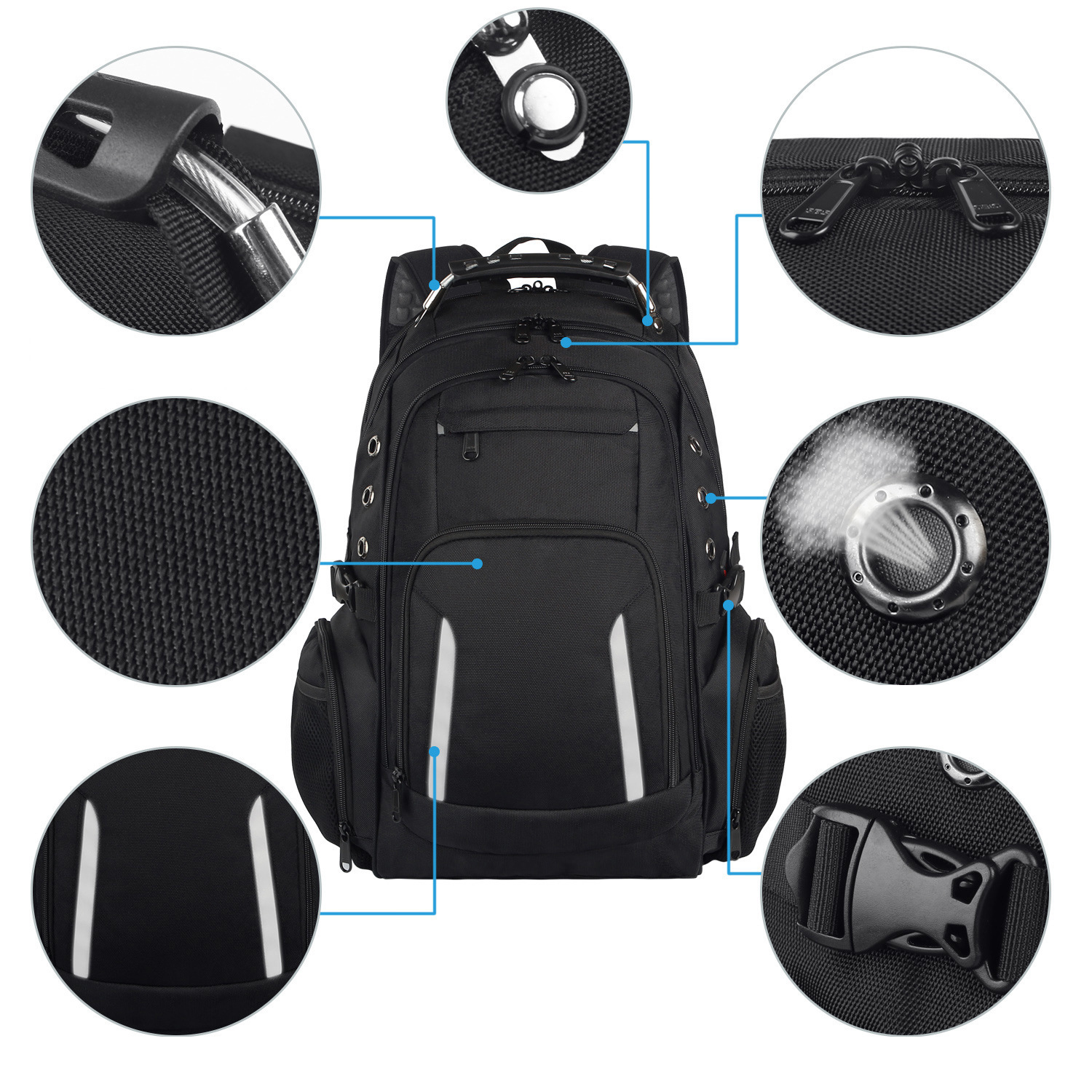 Travel Laptop Backpack with USB Port 6