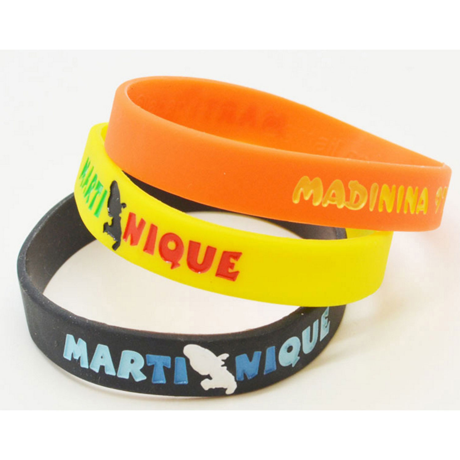 Debossed Color Filled Wristband 1