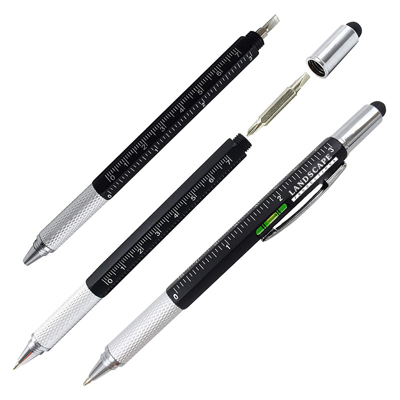 6 in 1 Multi Tech Tool Ballpoint Pen Level Gauge 1