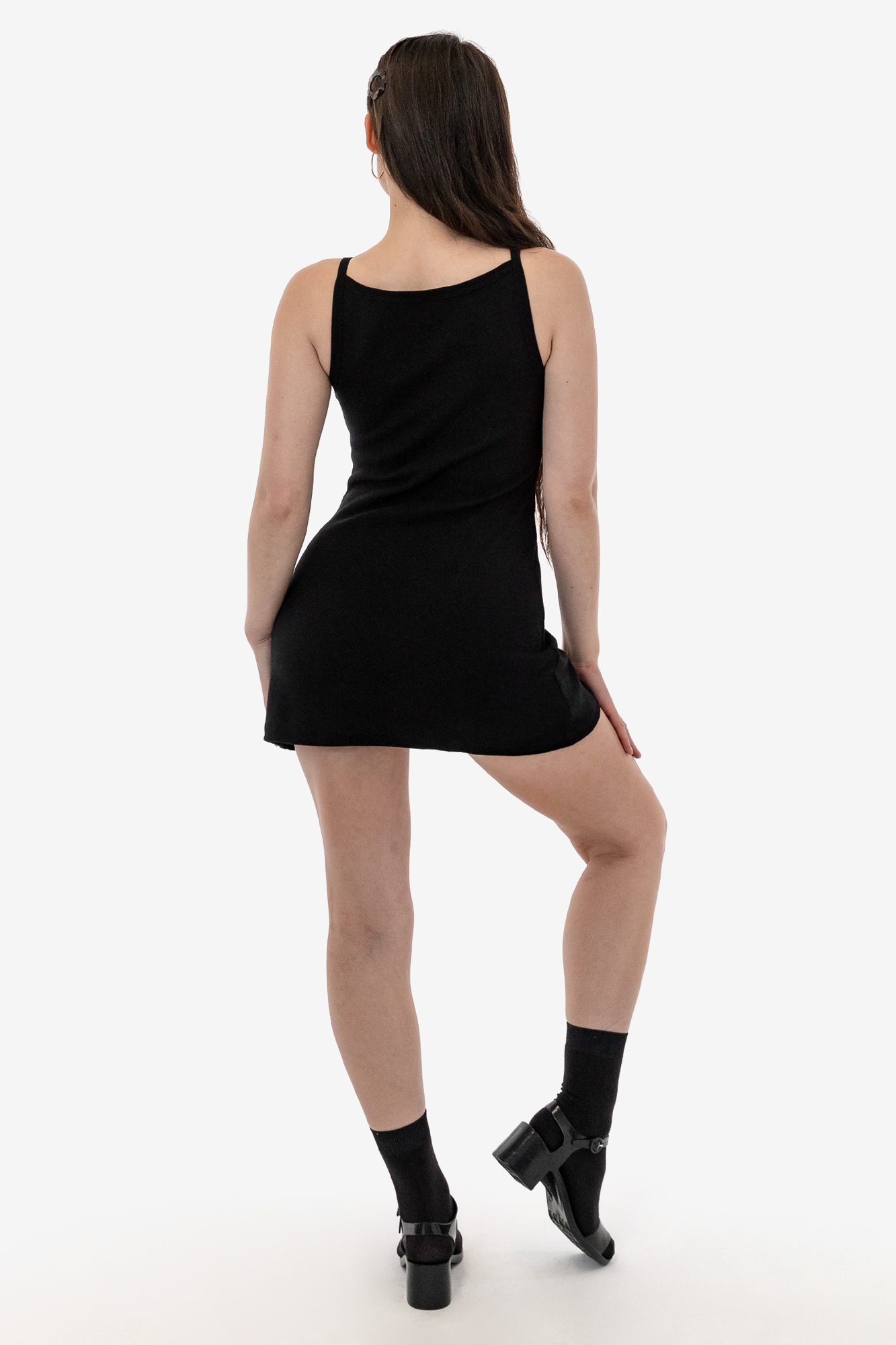 14/1 RIB SPAGHETTI BOATNECK DRESS 15