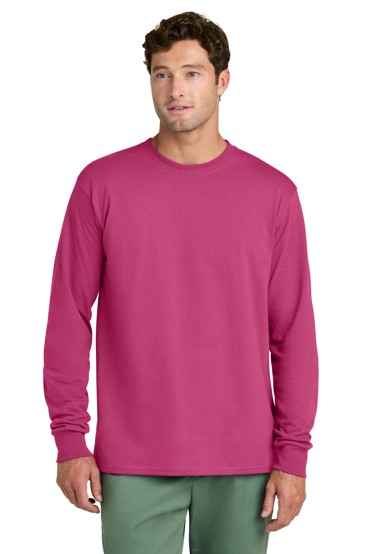 Port & Co Long Sleeve Core Cotton Tee. PC54LS 105