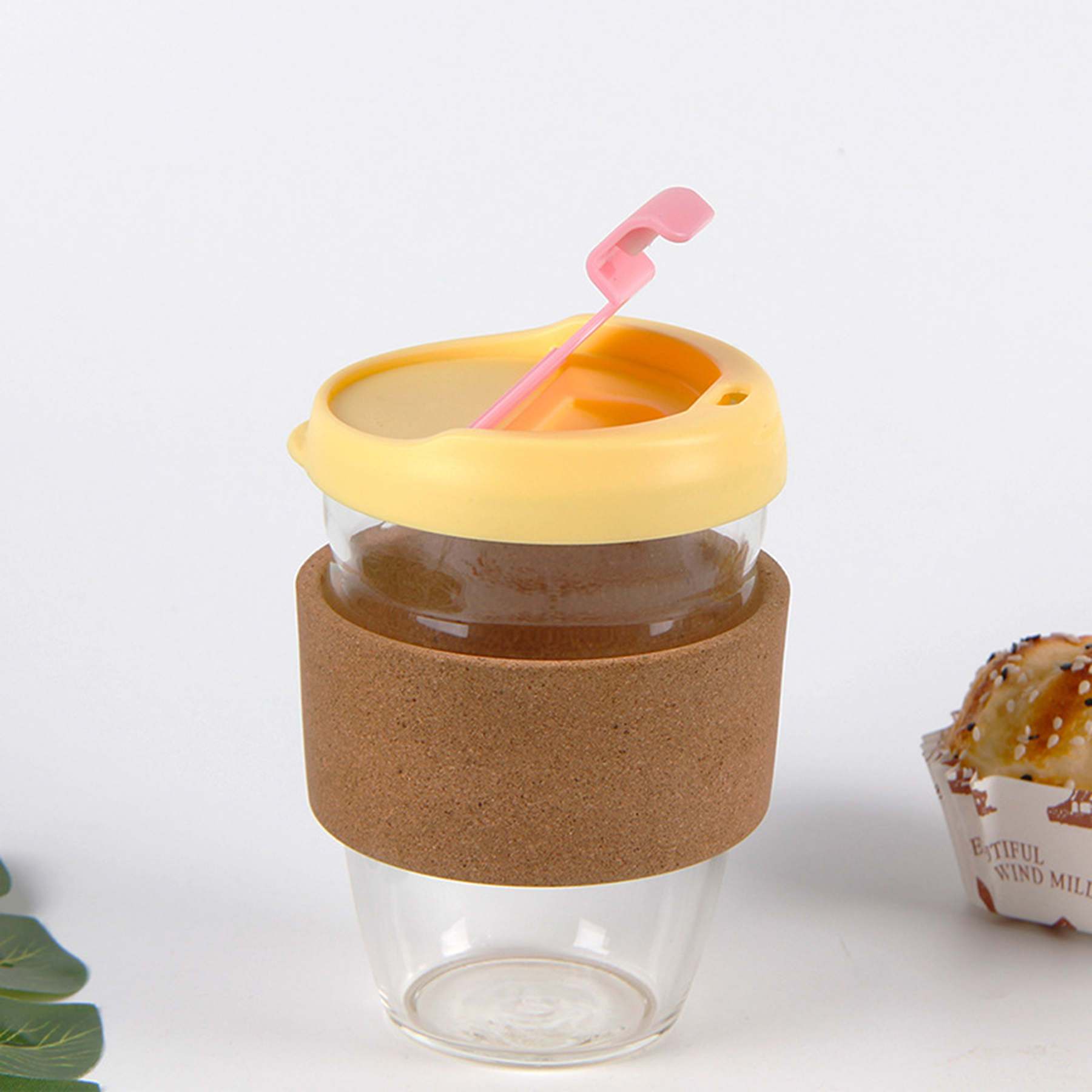 Glass Water Bottles with Lid 2