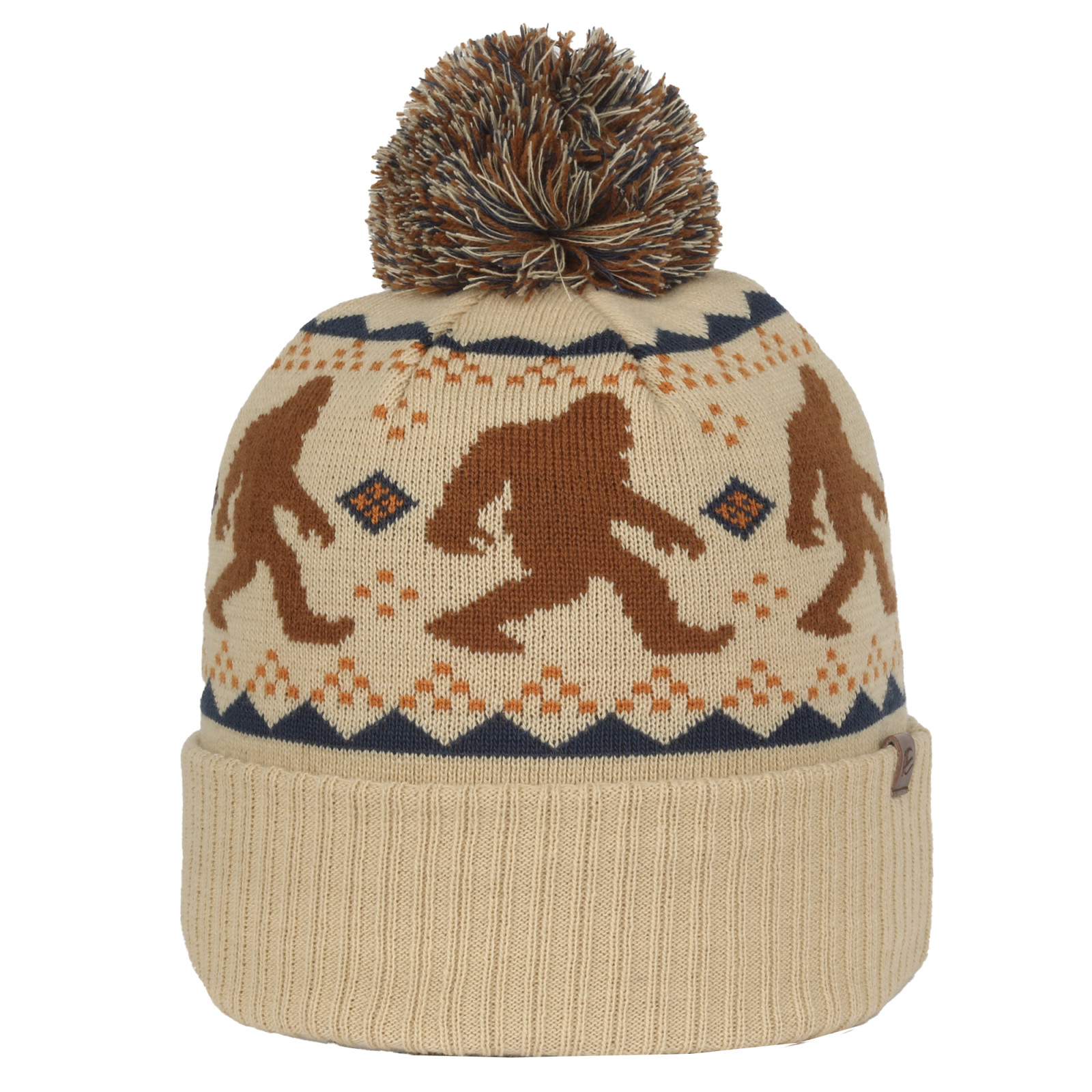 Graphic Watch Cap with Pom 6