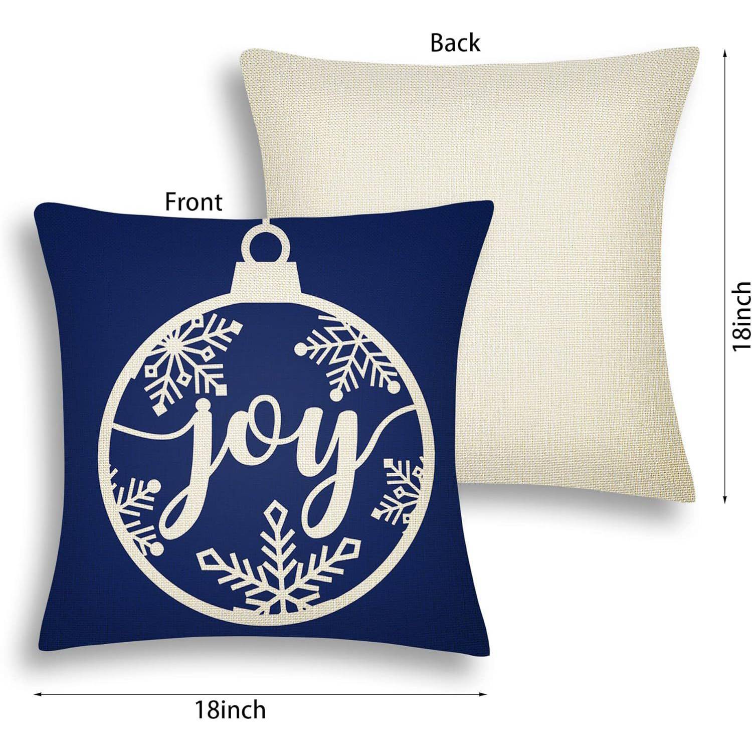 4PCS Christmas Throw Pillows Set 3