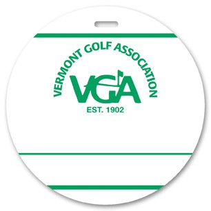 Screen Printed Poly Write-On Tag (4") Round