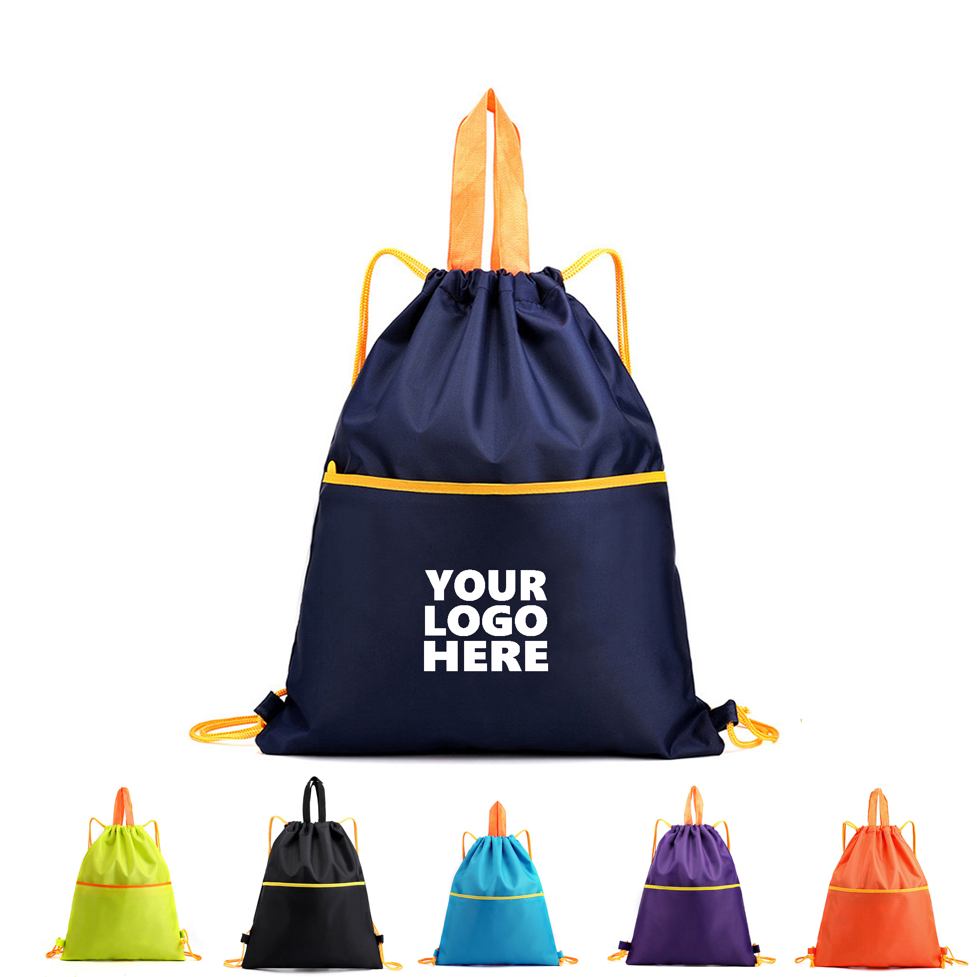 Durable Polyester Drawstring Backpack 6
