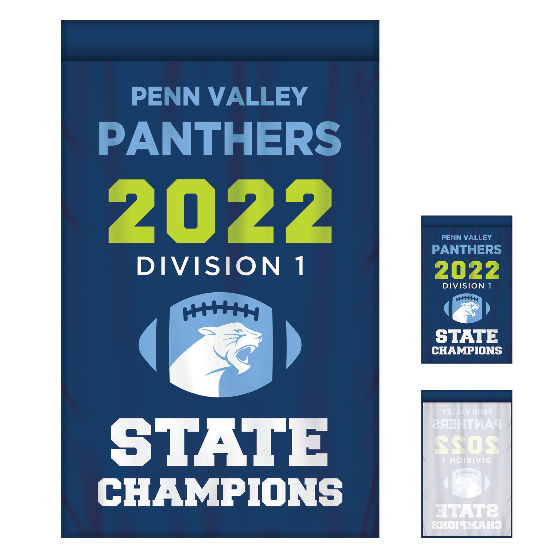 2' x 3' Championship Banner Single Sided Straight Cut 5