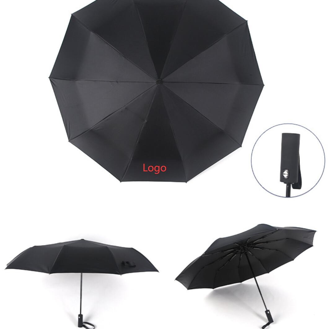 45" Vented Auto Open Folding Umbrella 6