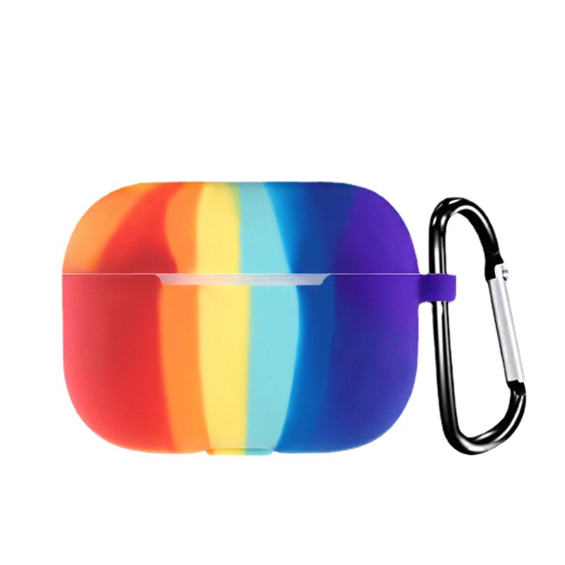 Rainbow Airpods Pro Case with Keychain 2