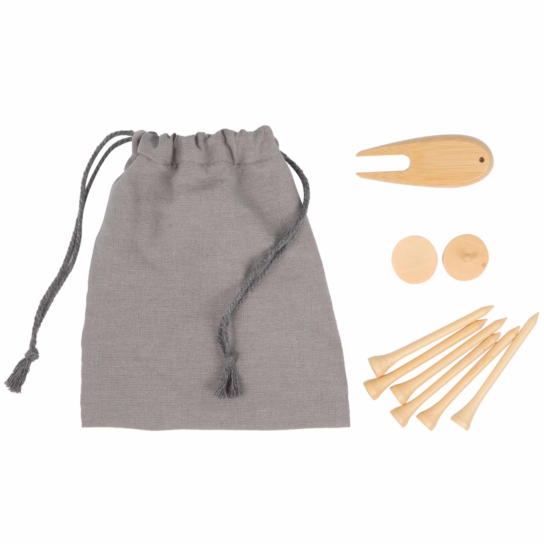 Bamboo Golf Tee Set with Recycled Pouch 33