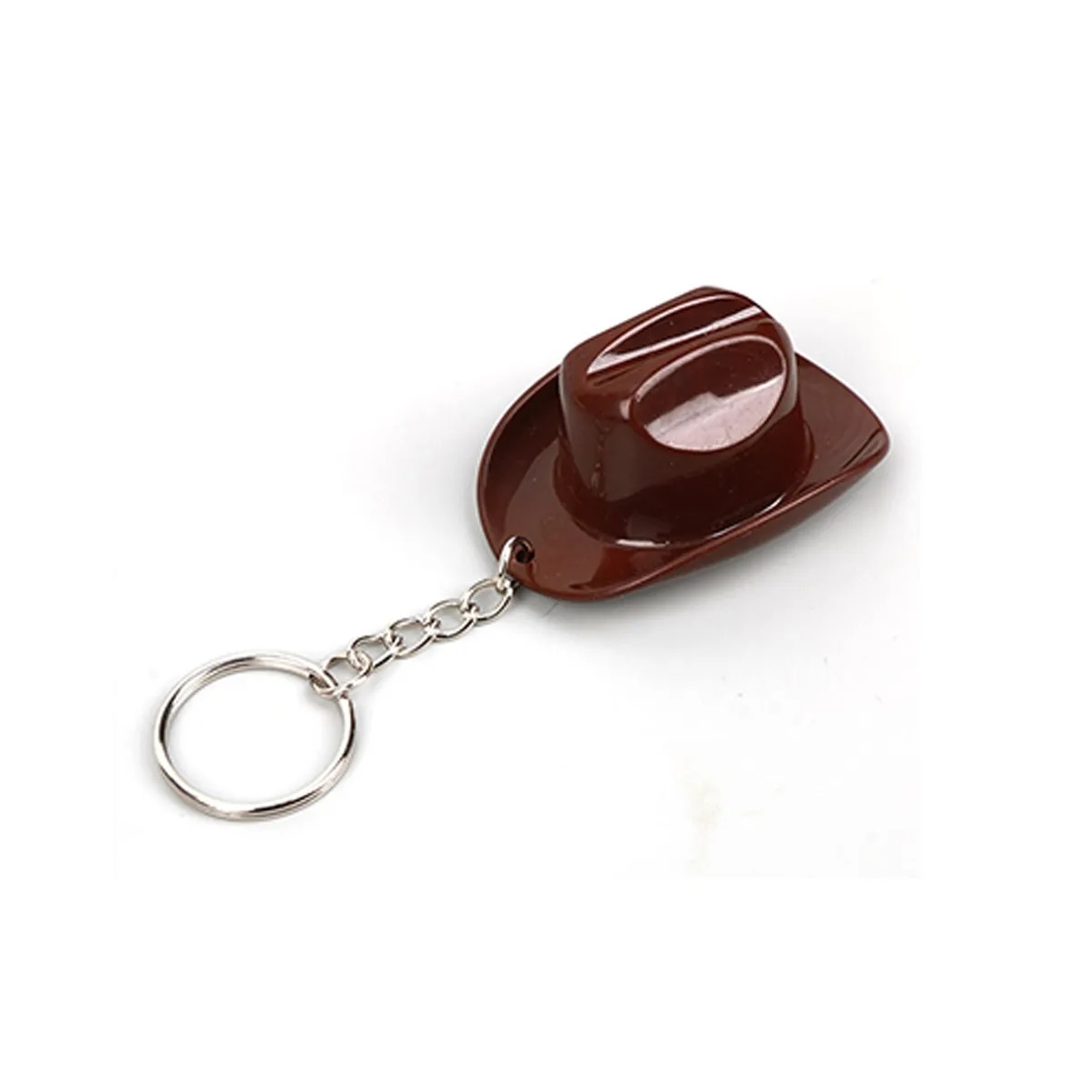 Plastic Cowboy Hat Bottle Opener Keychain 1