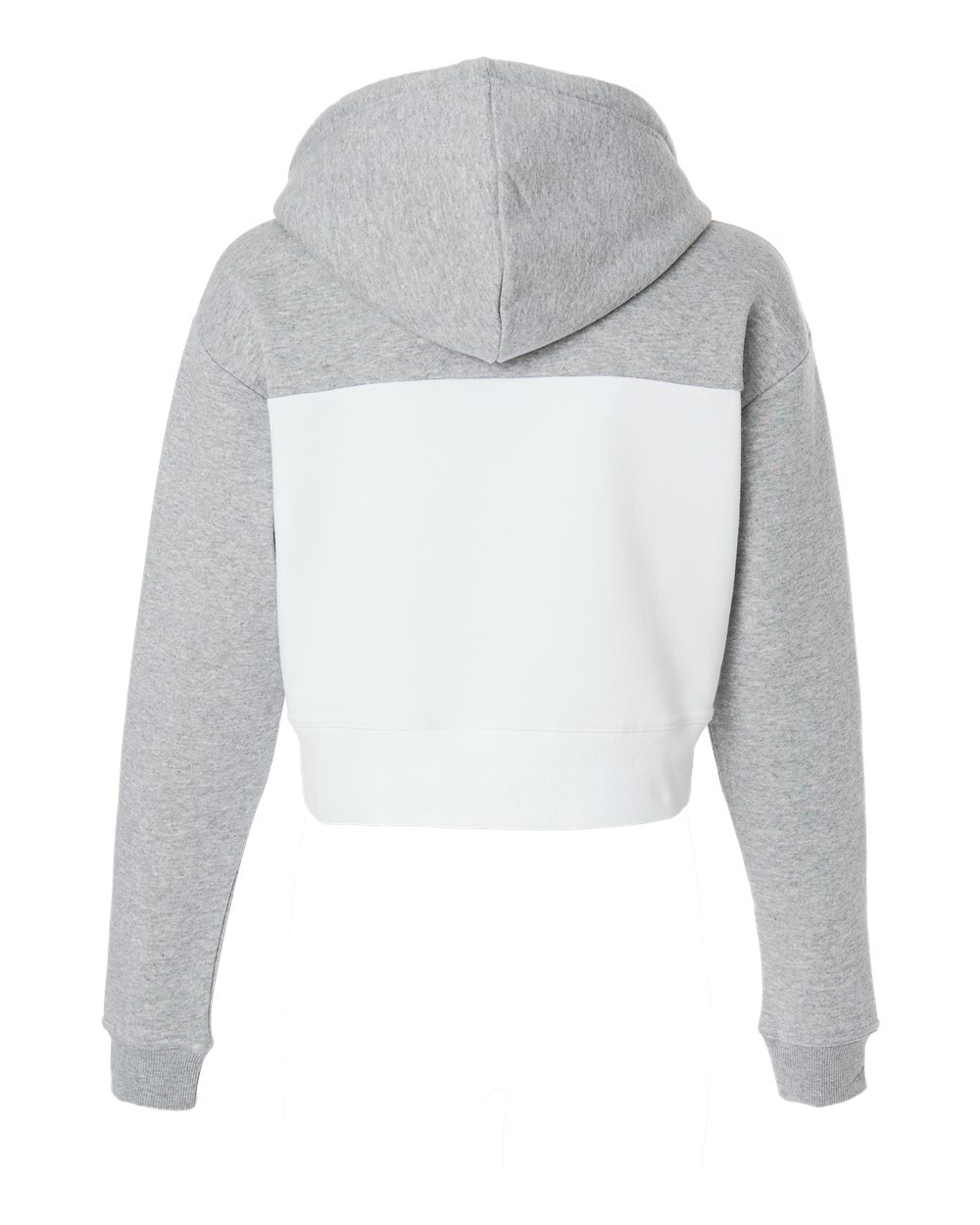 Women's Cropped Fleece Hooded Sweatshirt - BW5404 11