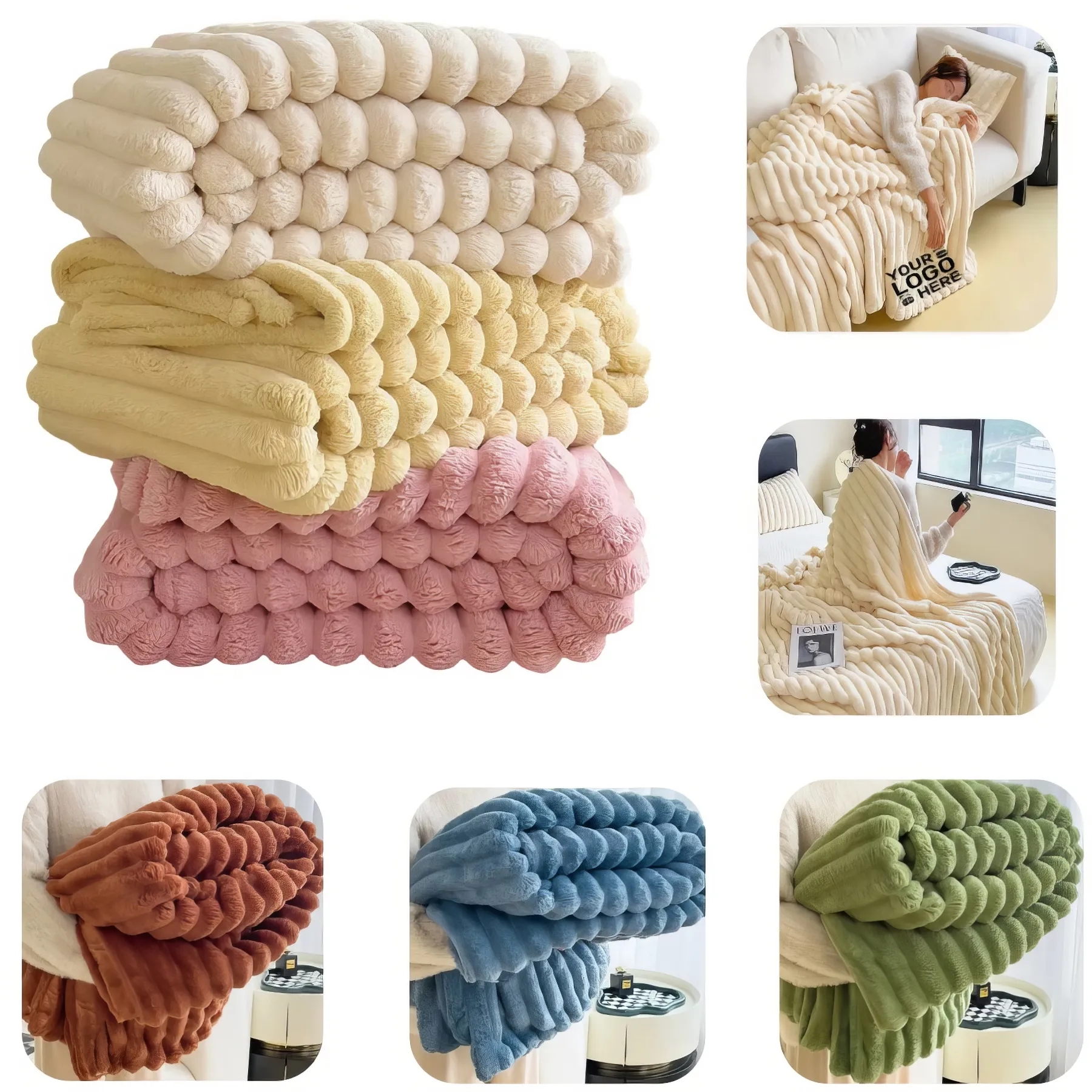 Rabbit Fur Blanket 1