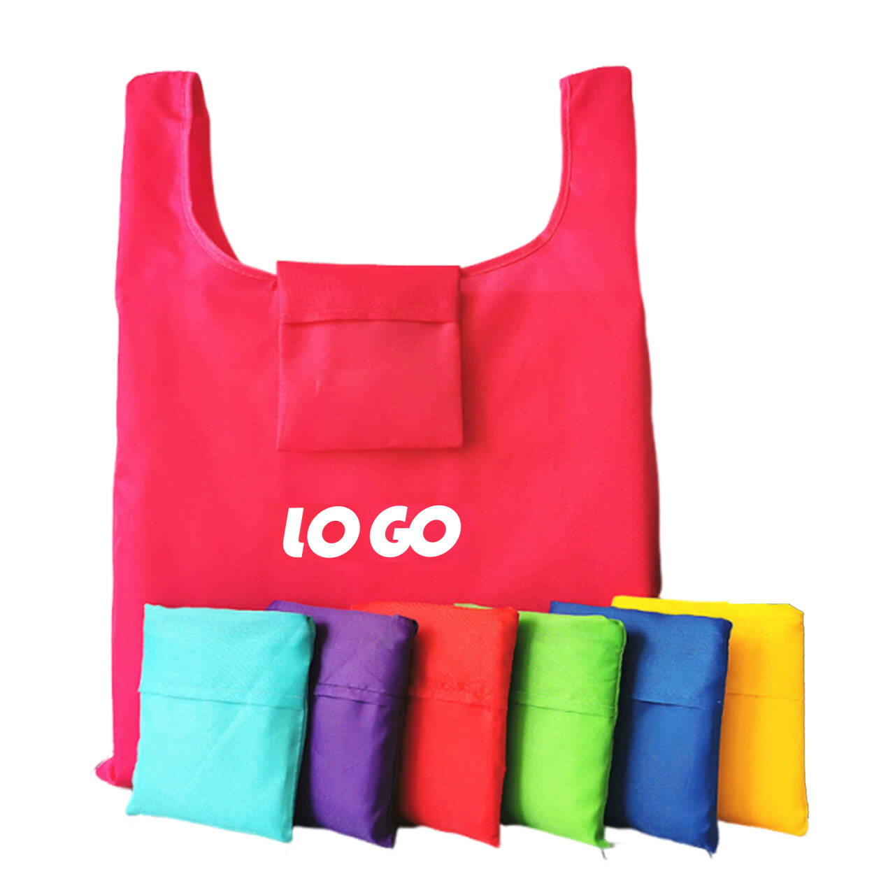 Polyester Foldable Tote Bag, custom tote bag with logo imprint 3