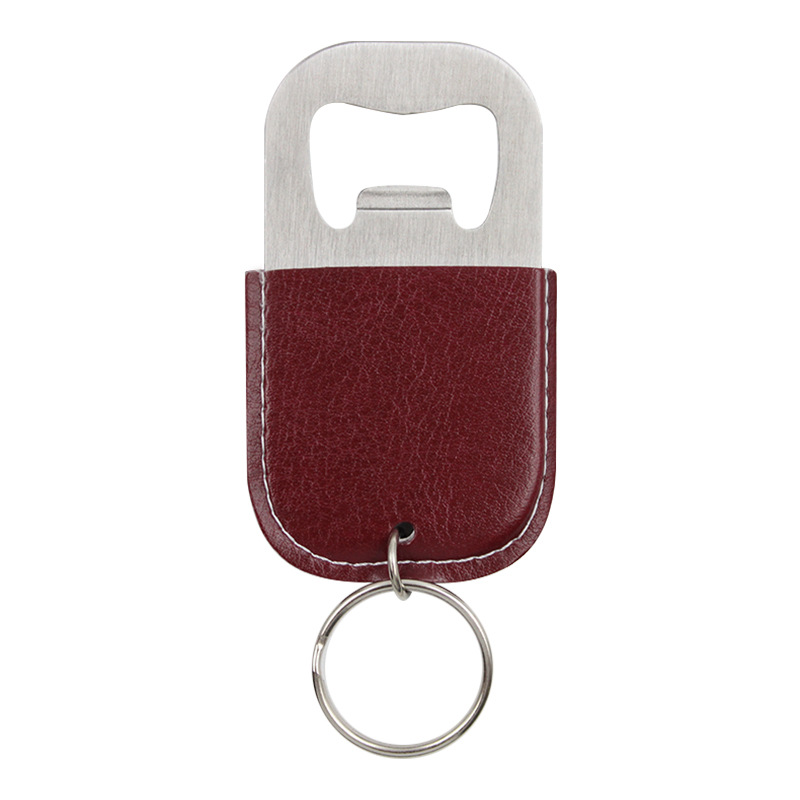 Leather Bottle Opener W/ Keyring 6