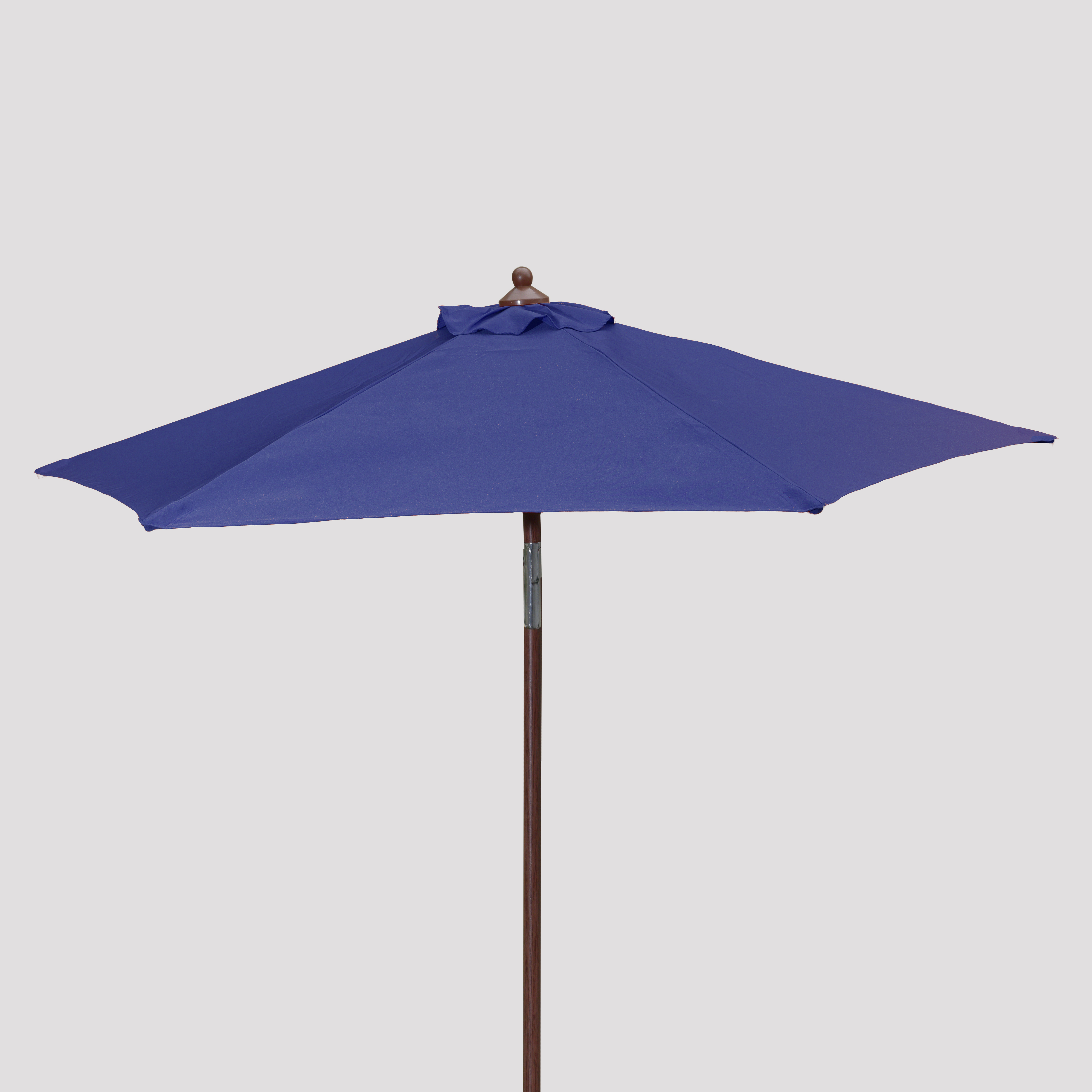 7' Wood Look Market Umbrella with Tilt