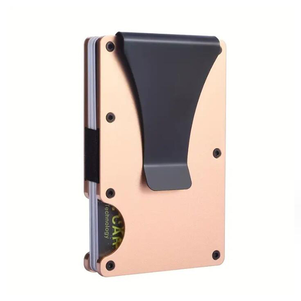 RFID Men Slim Metal Clip Wallet 6