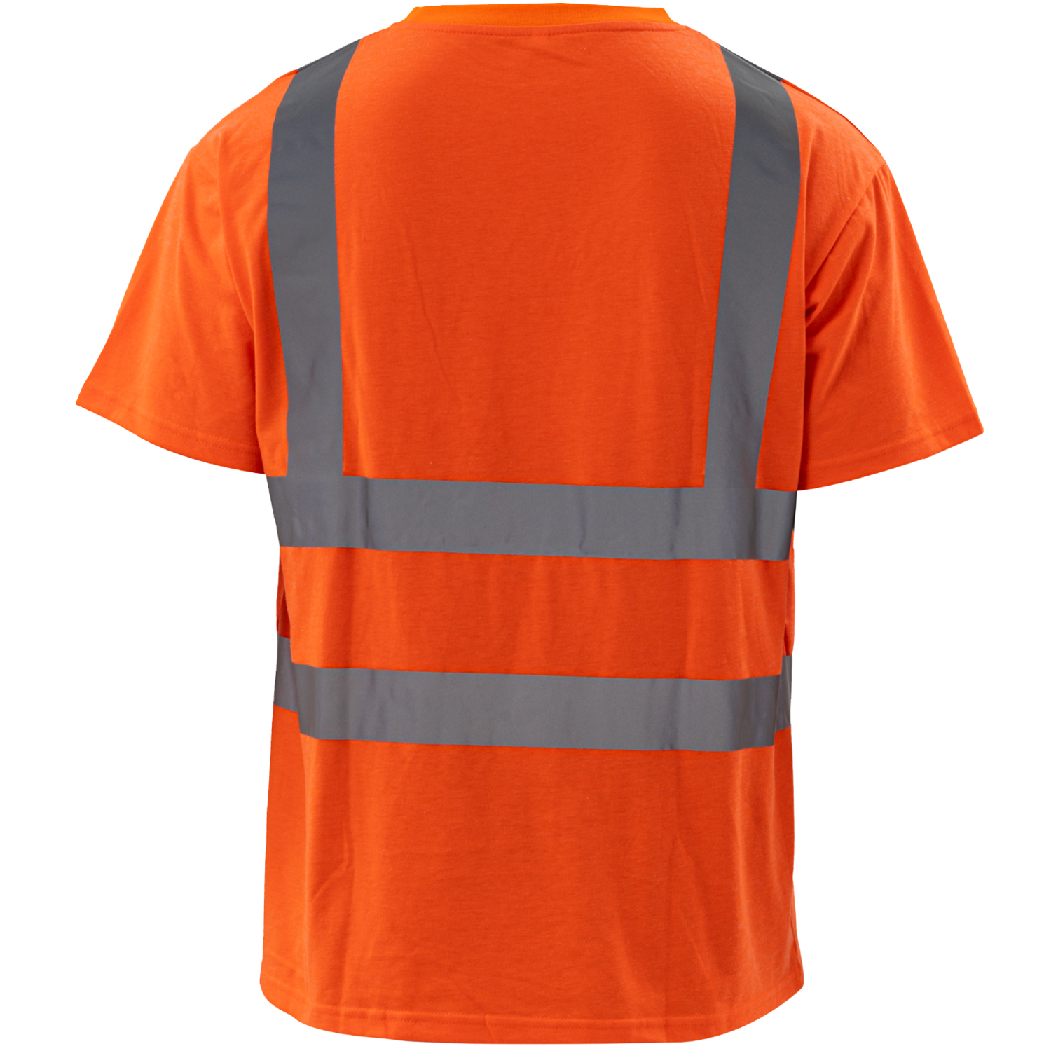 Class 2 Poly-Cotton Odor Reducing Double Band Reflective Tape Safety T-Shirt 2