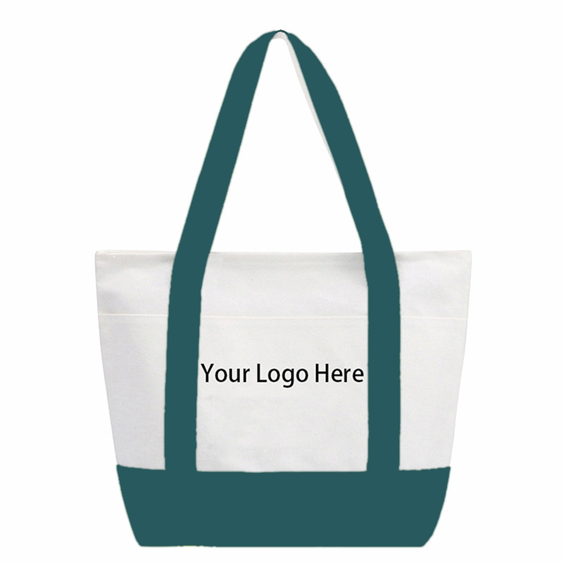 Canvas Stitching Tote Bag With Handle, custom tote bag with logo imprint 3