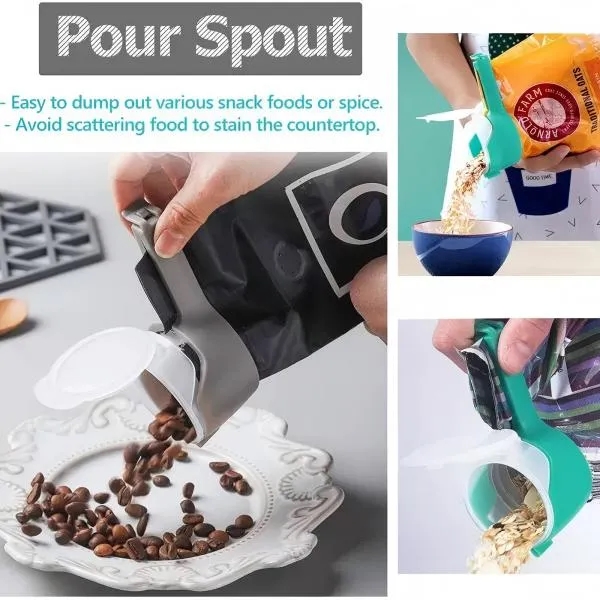 Multifunctional food sealing clip with lid 3