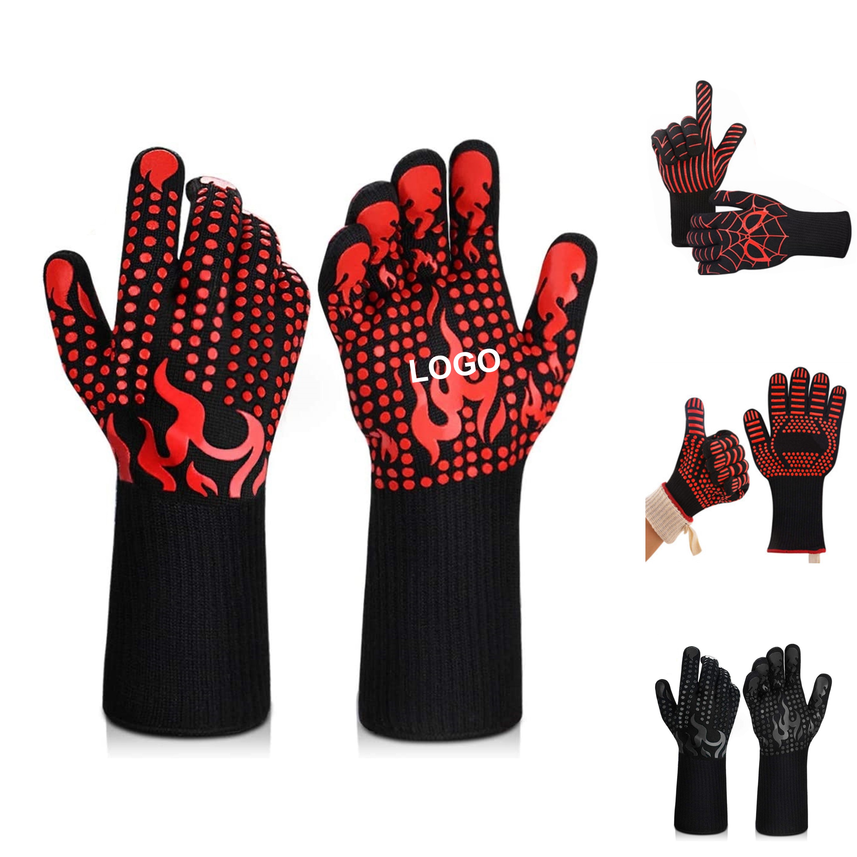 BBQ Heat Resistant Grilling Glove 1 Pair 3