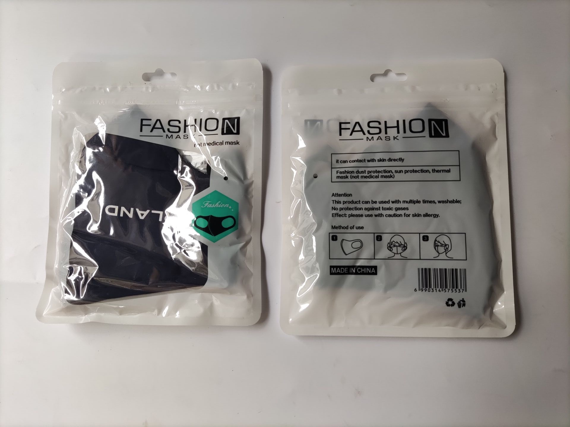 4 Ply Sublimated Reusable Face Mask w/ Carbon Filter 5