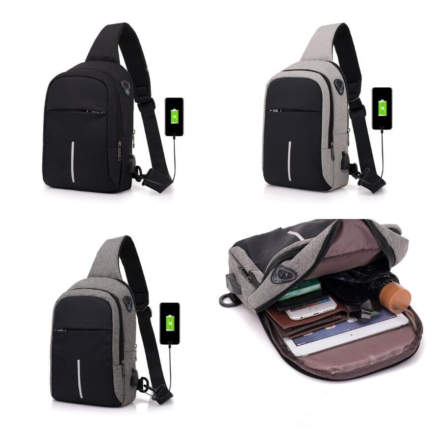 Waterproof Travelling Smart Satchel with USB Charging 3