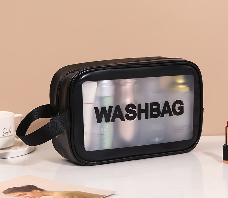 Frosted PVC Zippered Travel Pouches(M) 4