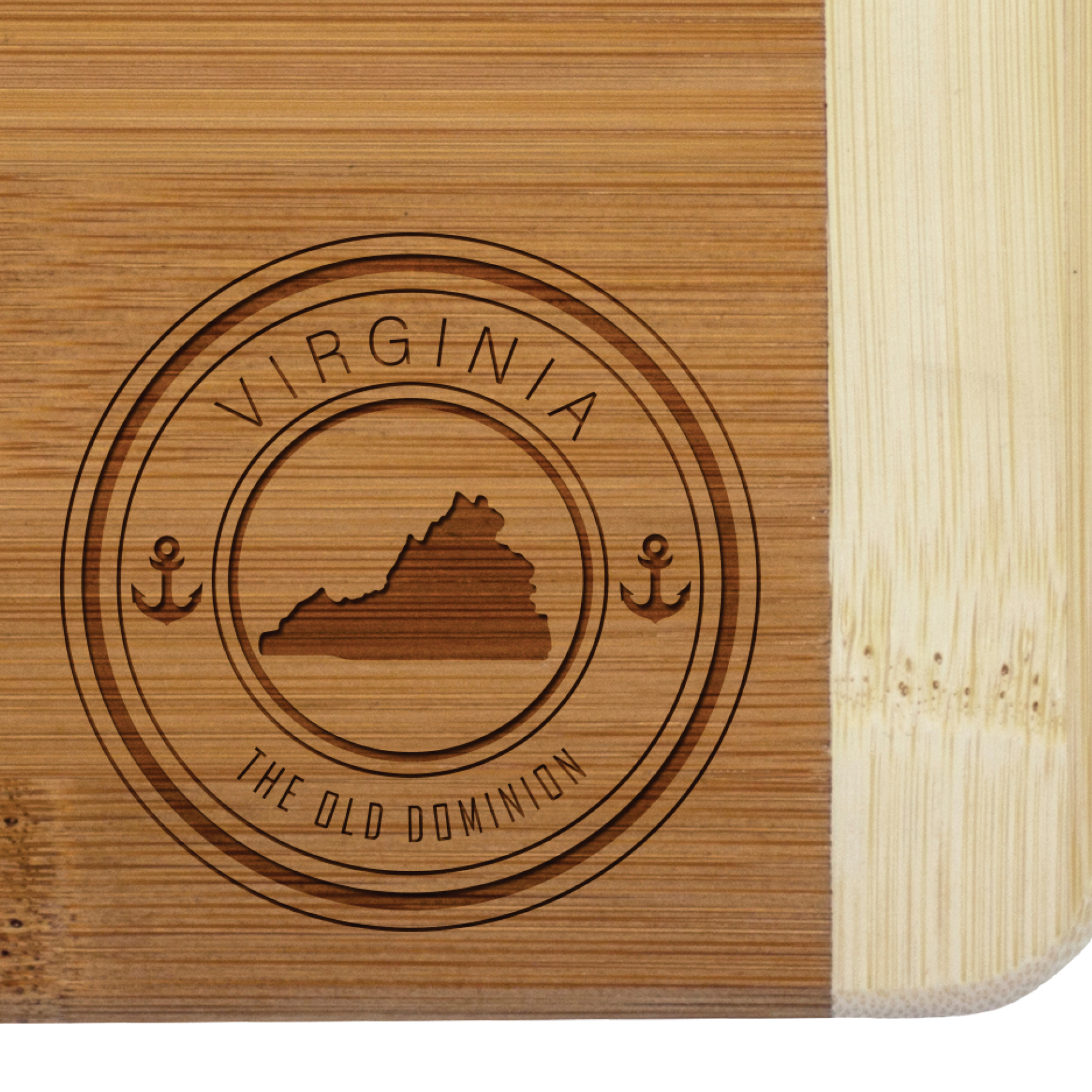 Virginia State Stamp 2-Tone Bar Board 1