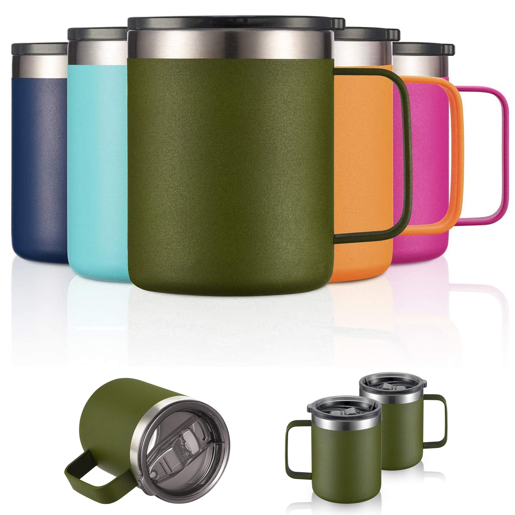 14oz Stainless Steel Insulated Coffee Mug