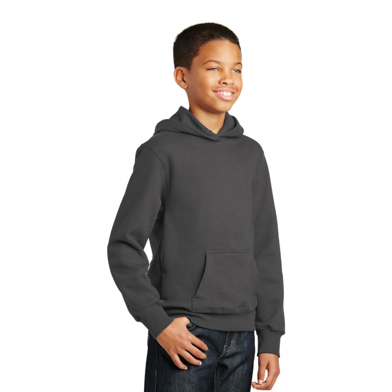 Port & Company Youth Fan Favorite Fleece Pullover Hooded Sweatshirt. 11