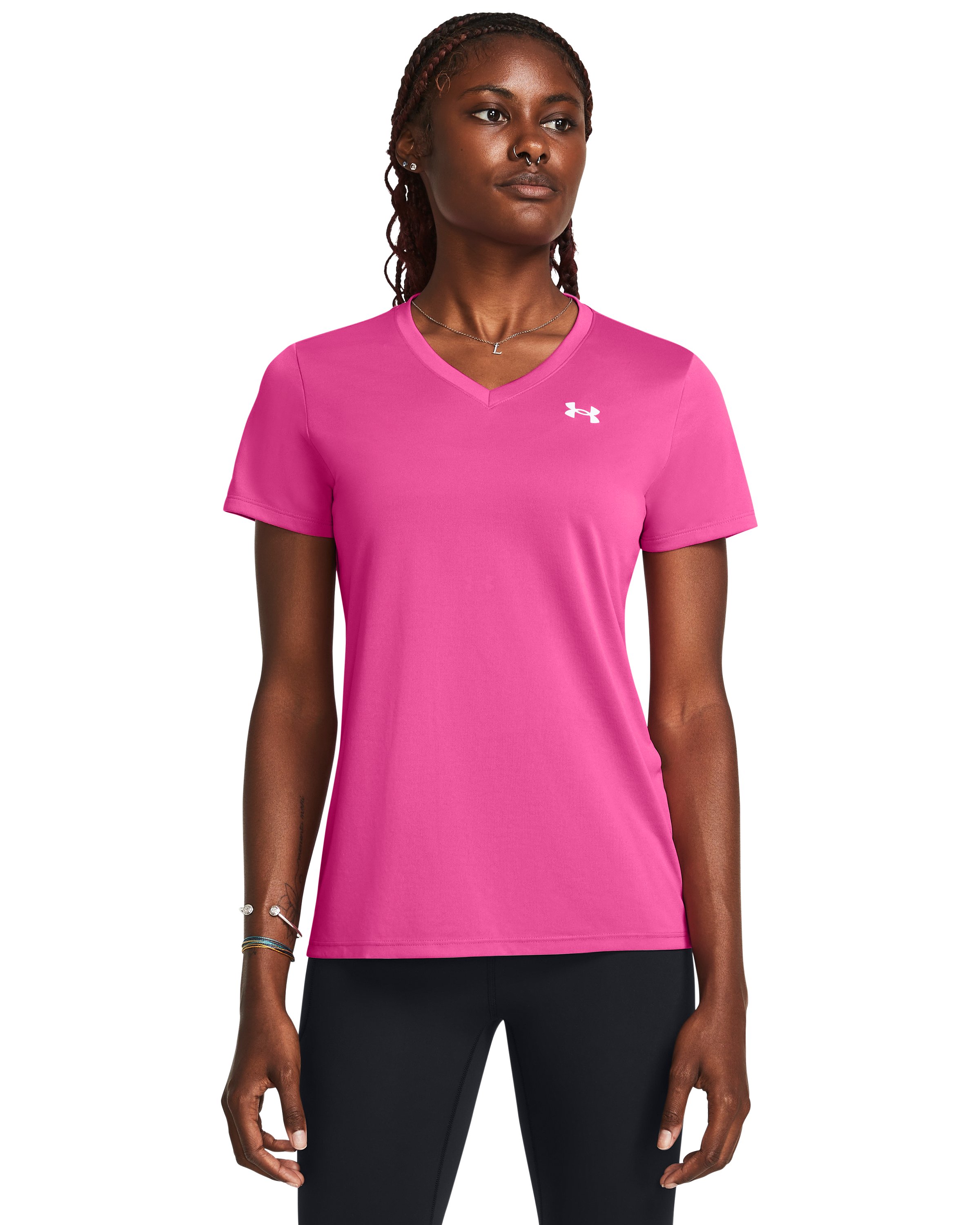 UA Tech Women's V-Neck Short Sleeve 9
