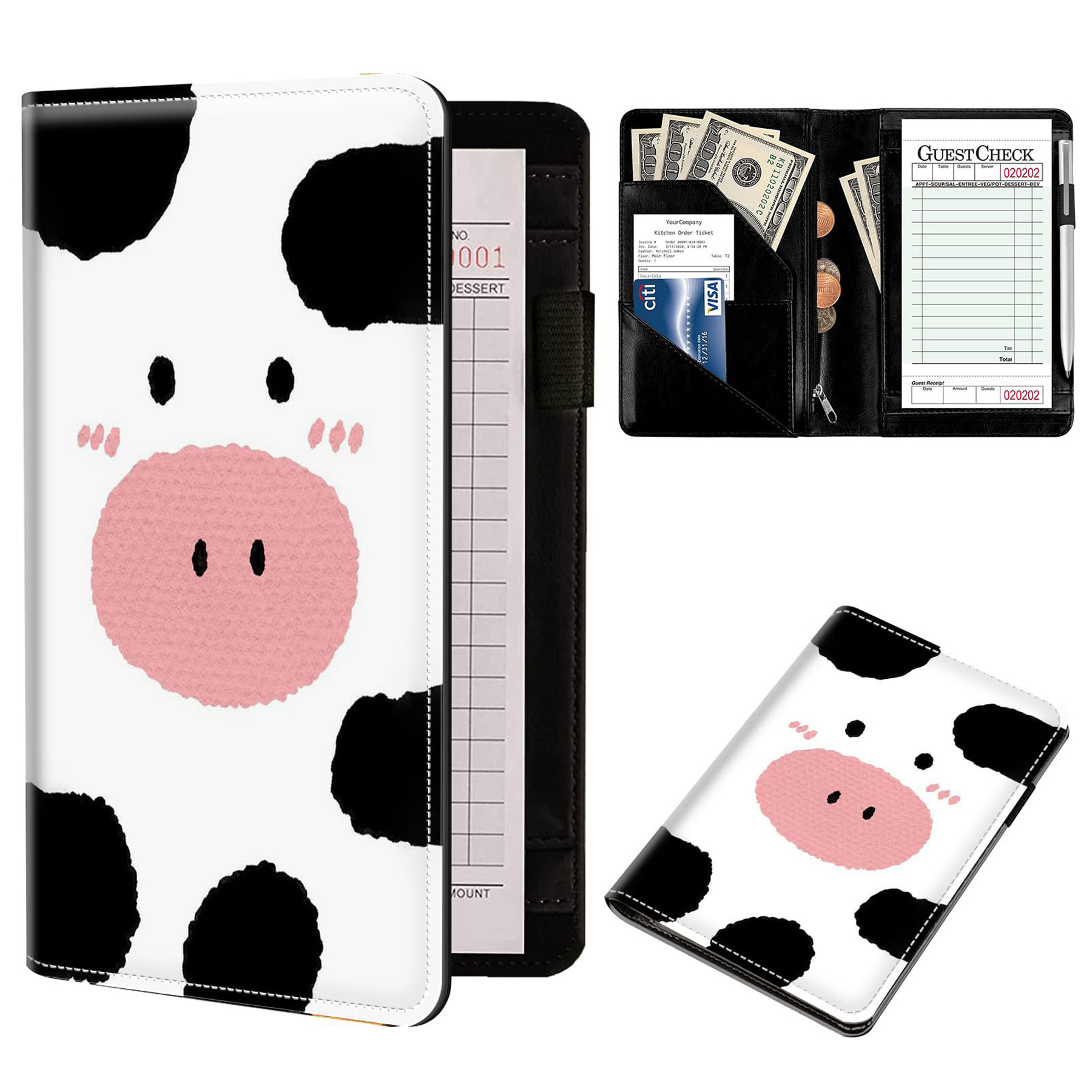 Server Book Holder with Zipper Pocket 8